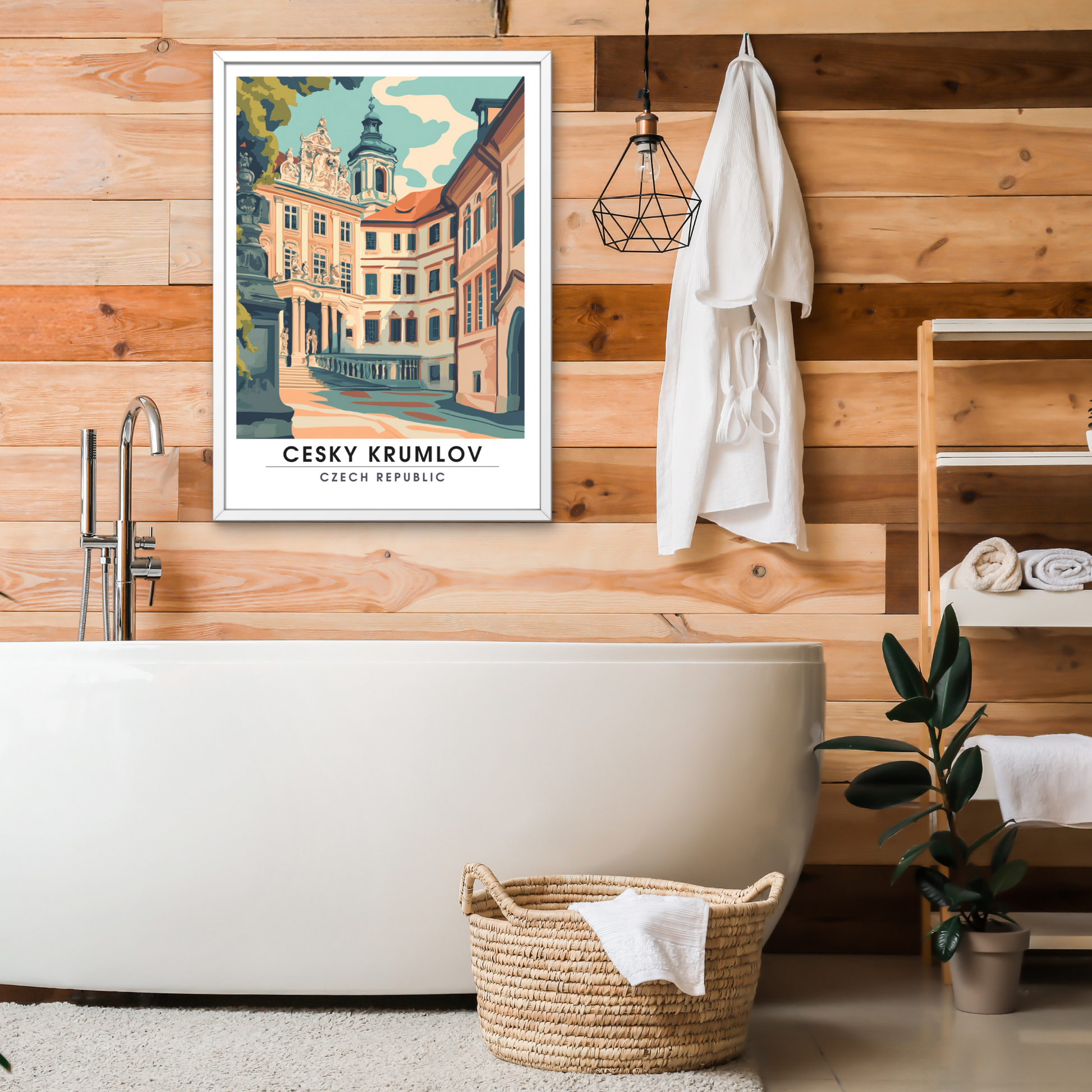 Affiche Český Krumlov | Poster Murale République tchèque | Affiche République tchèque