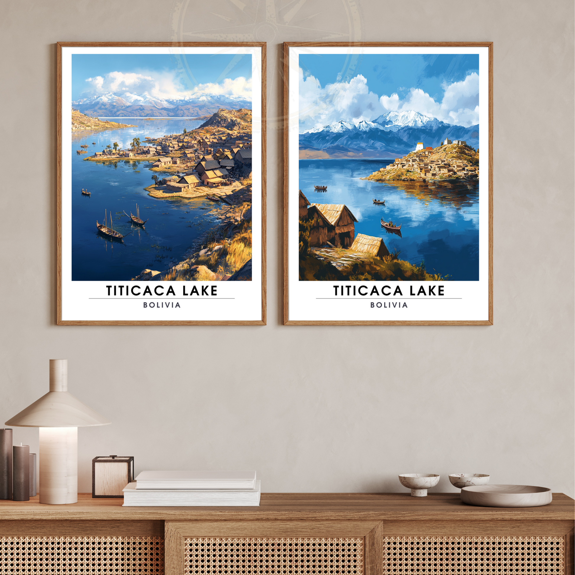 Affiche Lac Titicaca | Poster Bolivie | Affiche Lac