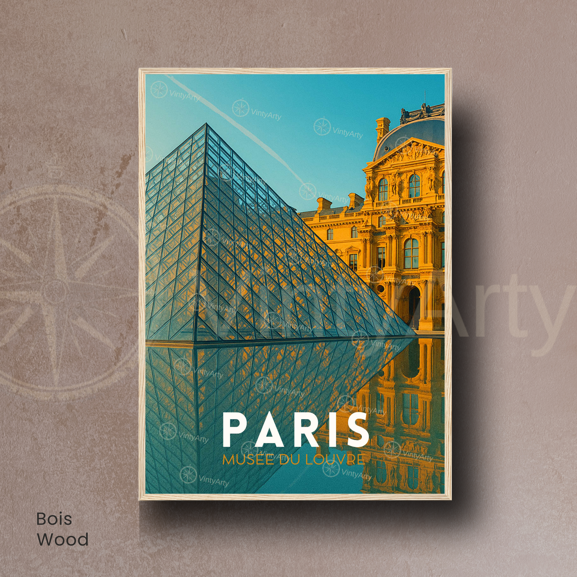 Affiche Paris | Impression Art Musée du Louvre  | Affiche France