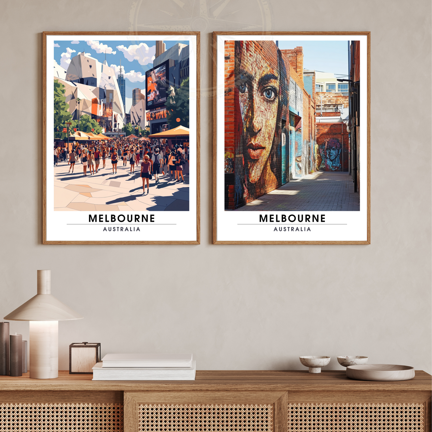 Affiche Melbourne | Poster Murale Australie | Affiche Australie