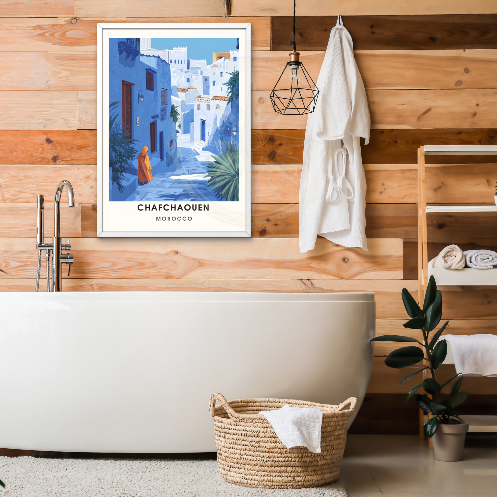 Affiche Chefchaouen | Poster Murale Maroc | Affiche Maroc