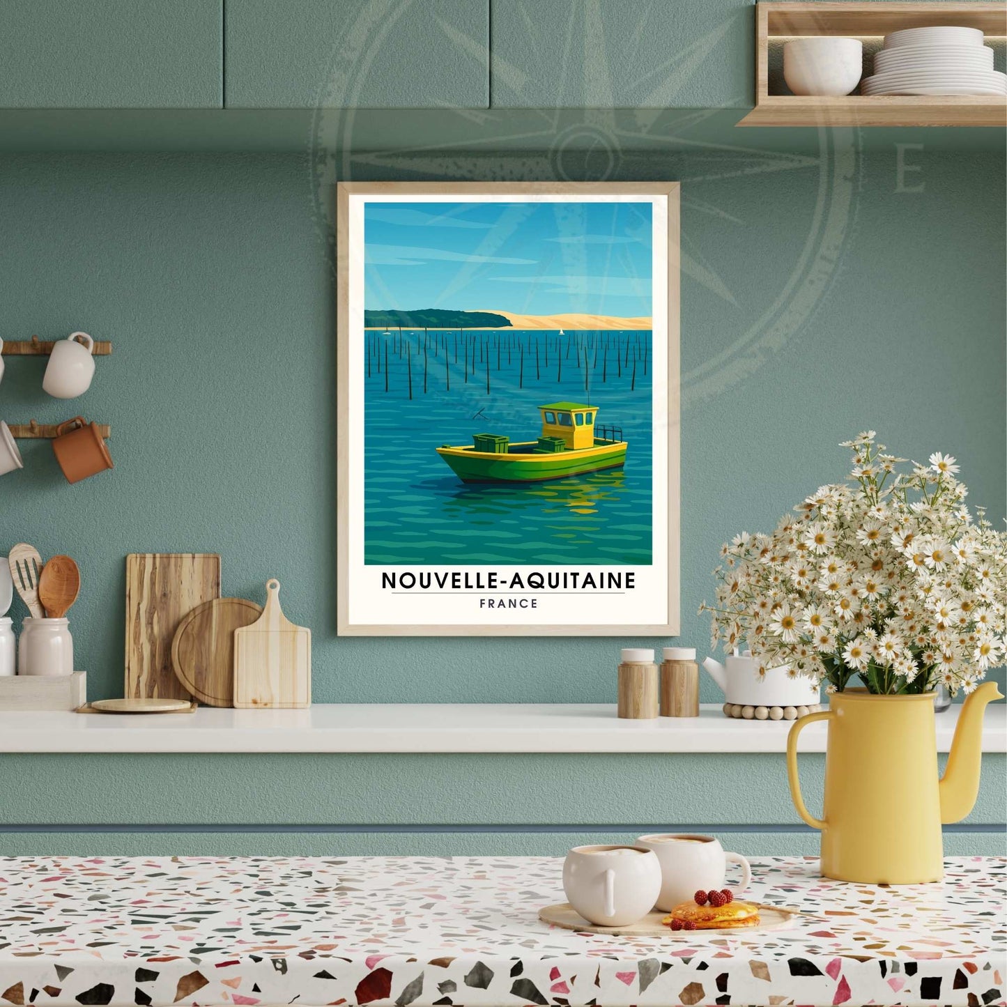 Affiche Nouvelle Aquitaine | Cap Ferret | Affiche de voyage France