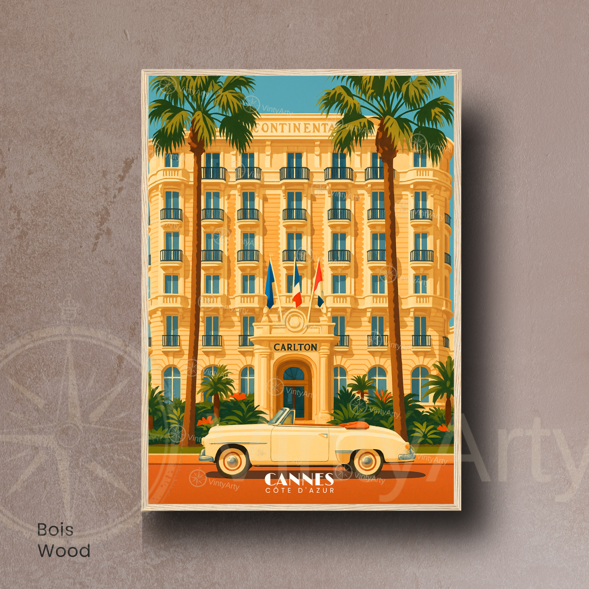 Affiche Cannes | Poster déco Côte d’Azur | Affiche France