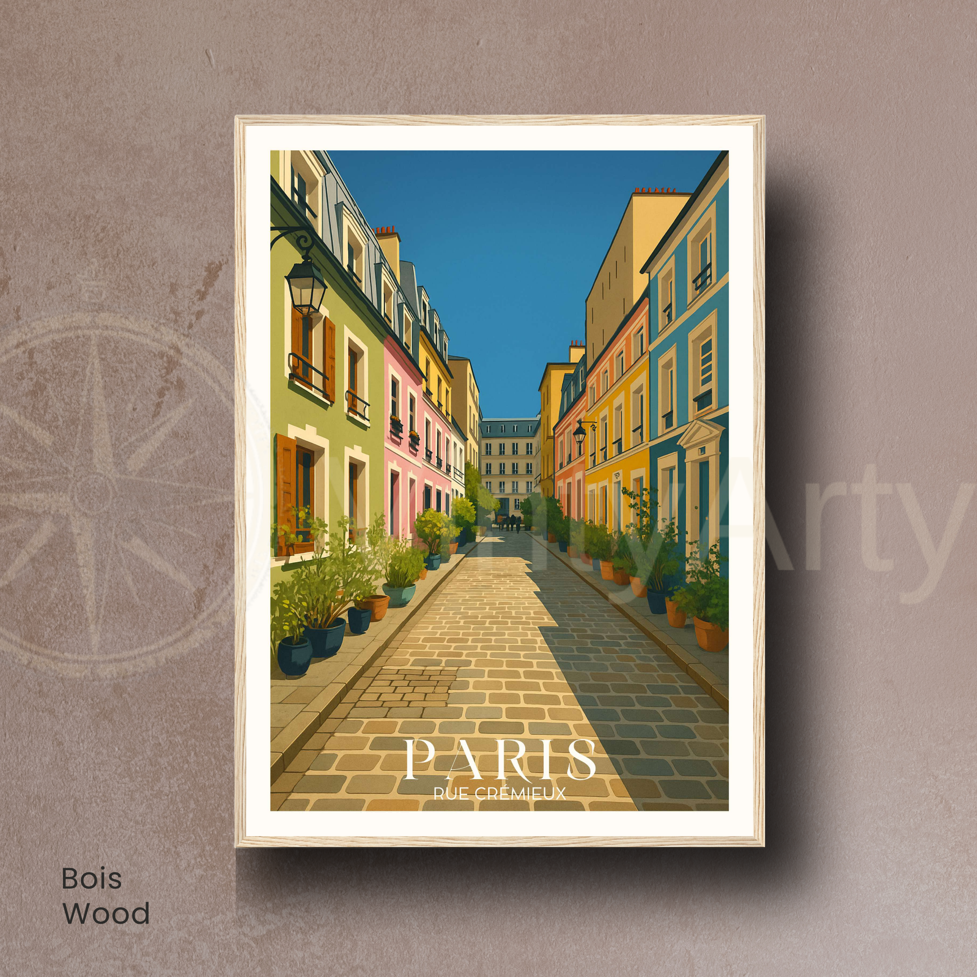 Affiche Paris | Impression Rue Crémieux | Affiche France