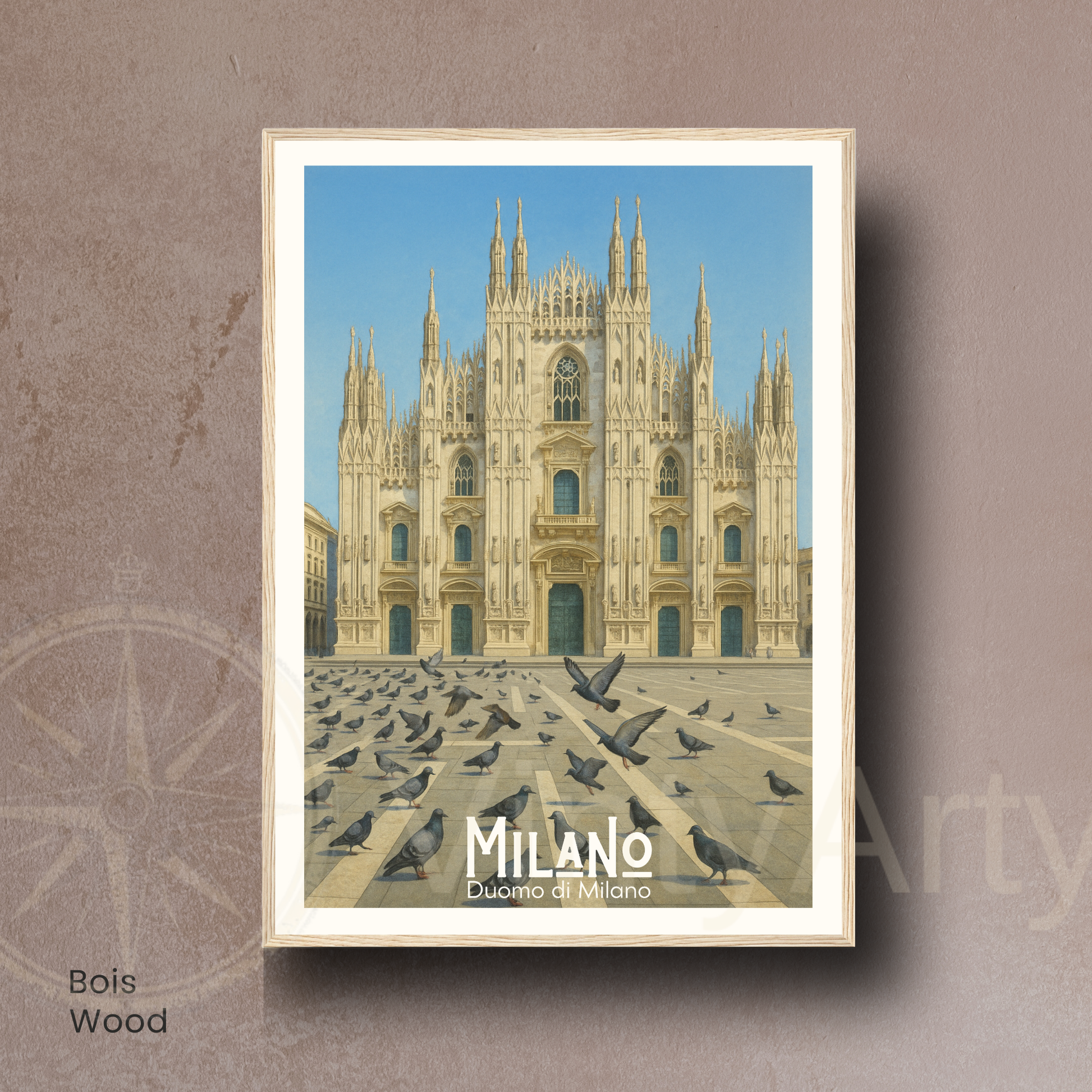 Affiche Milan | Poster Cathédrale de Milan | Affiche Milan