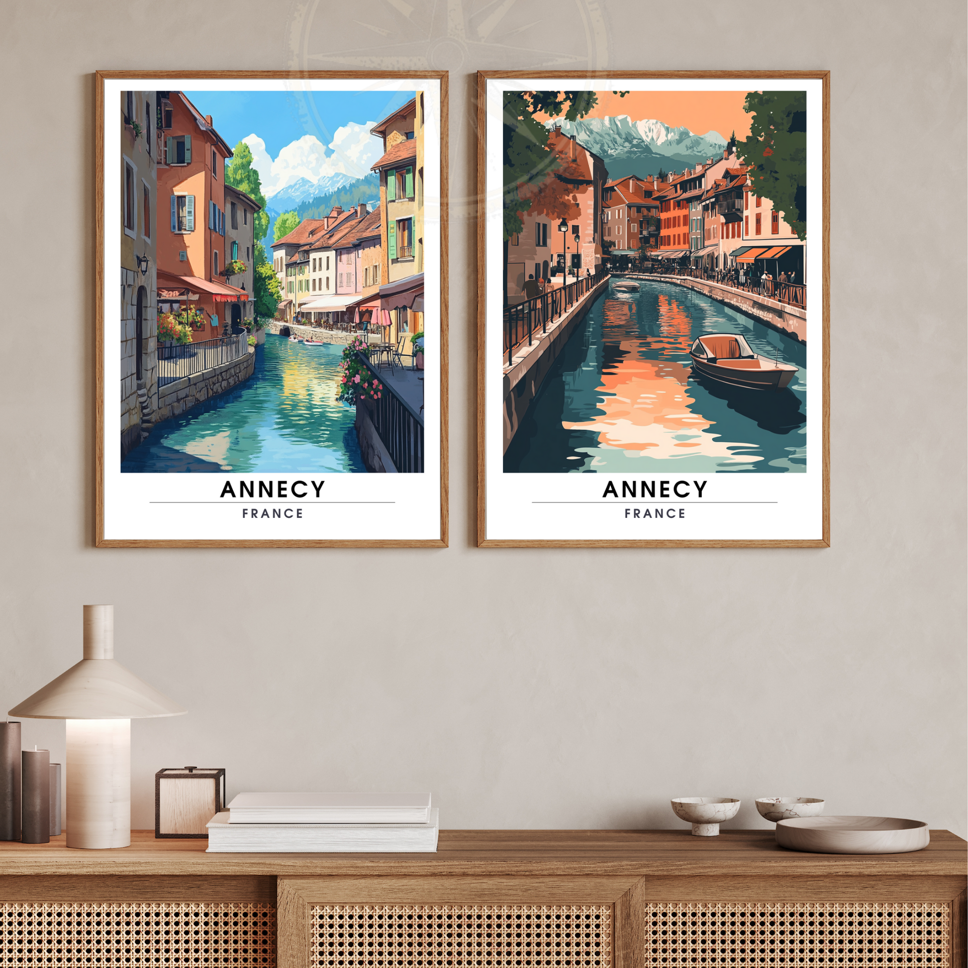 Affiche Annecy | Impression de voyage France | Affiche France