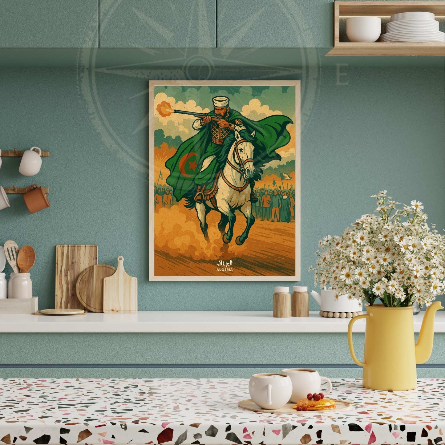 Affiche de voyage Algérie | impression Algérie | Culture algérienne | Fantaisie