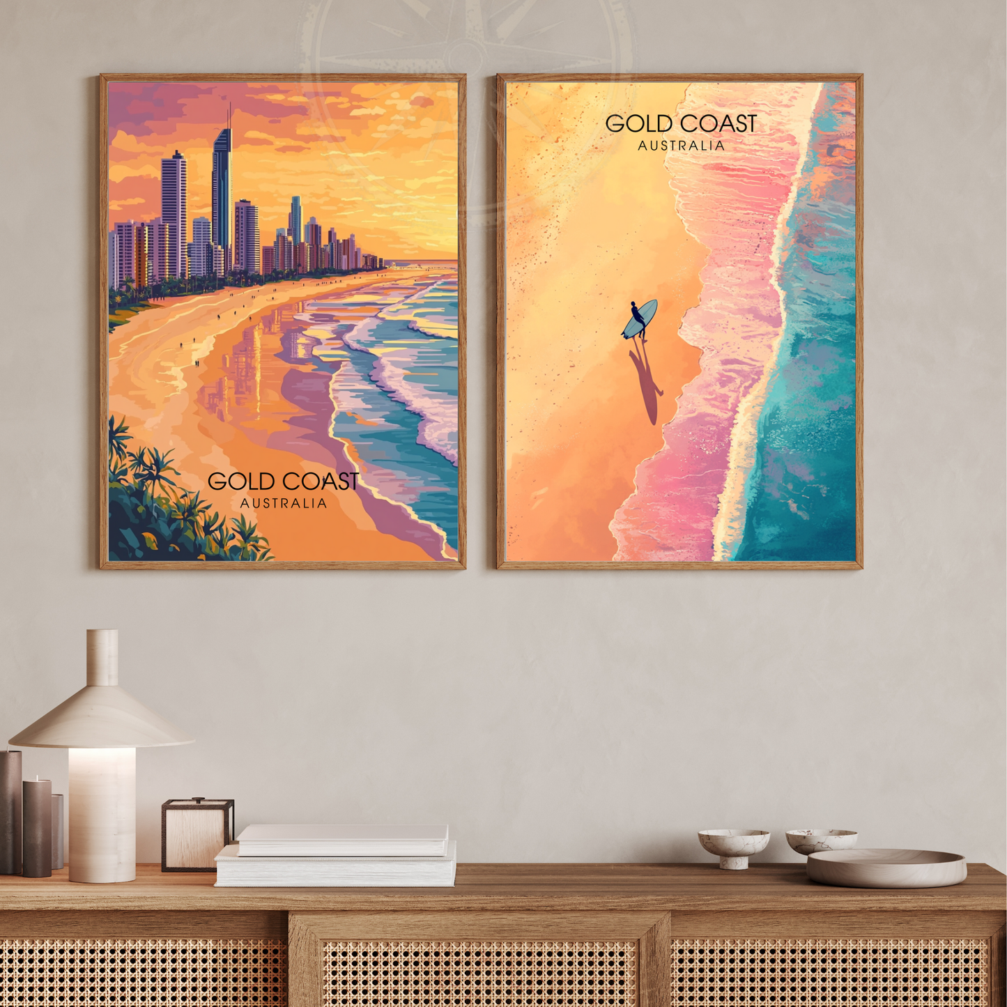Affiche Côte d'Or | Poster décoratif Australie | Affiche Australie