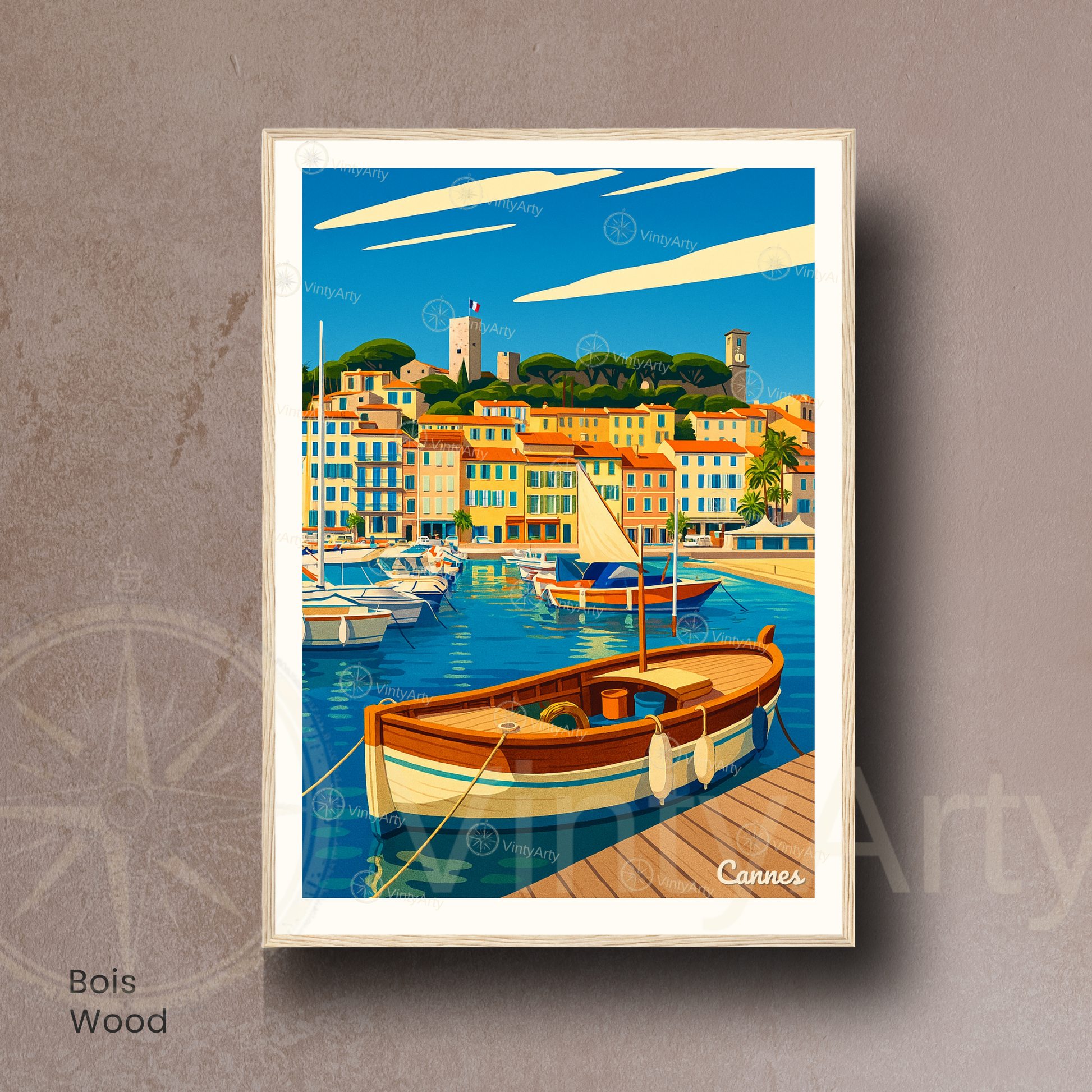 Affiche Cannes | Impression Côte d’Azur | Affiche France