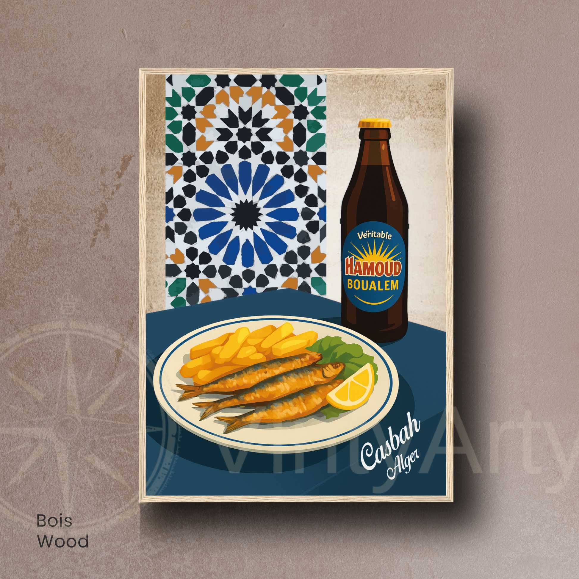 Affiche Alger | Poster déco Casbah | Affiche Algérie