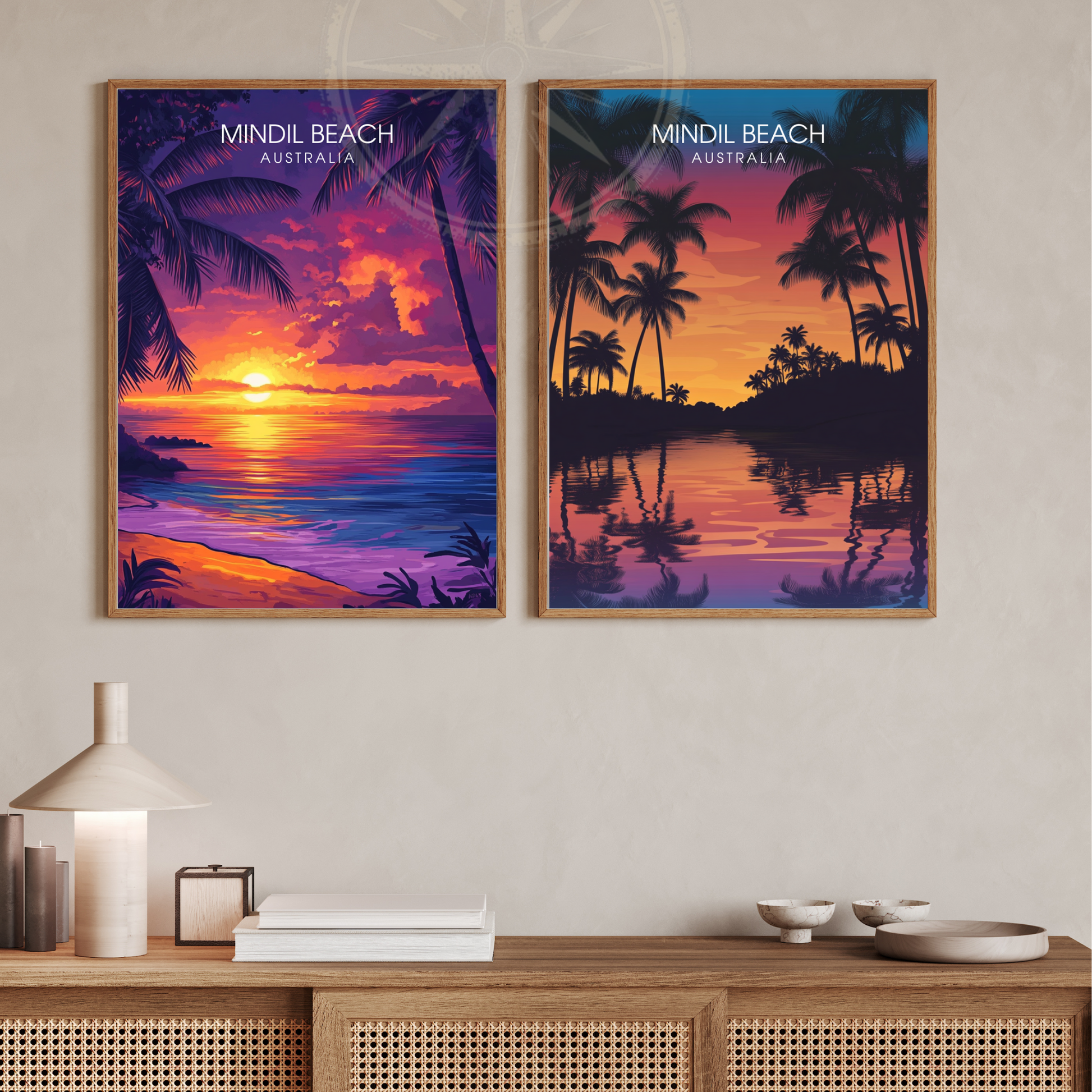 Affiche Plage de Mindil | Poster Australie | Affiche Australie