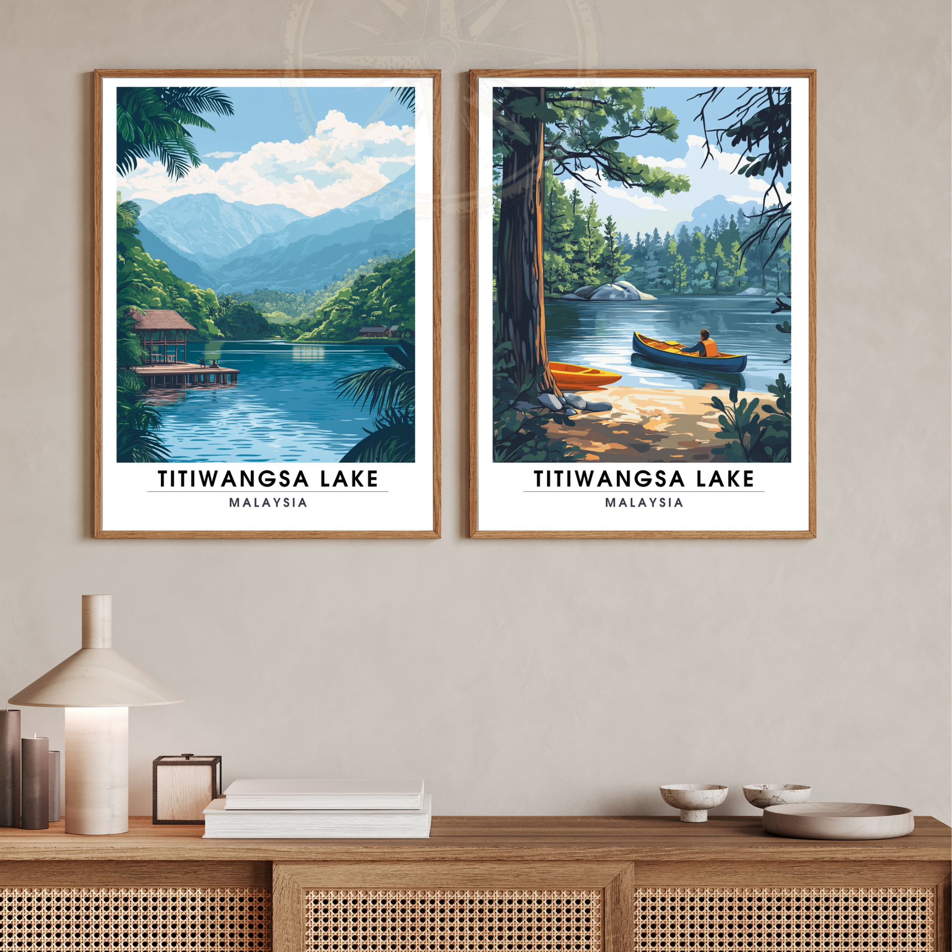 Affiche Titiwangsa lake | Impression Malaysia | Affiche Lake