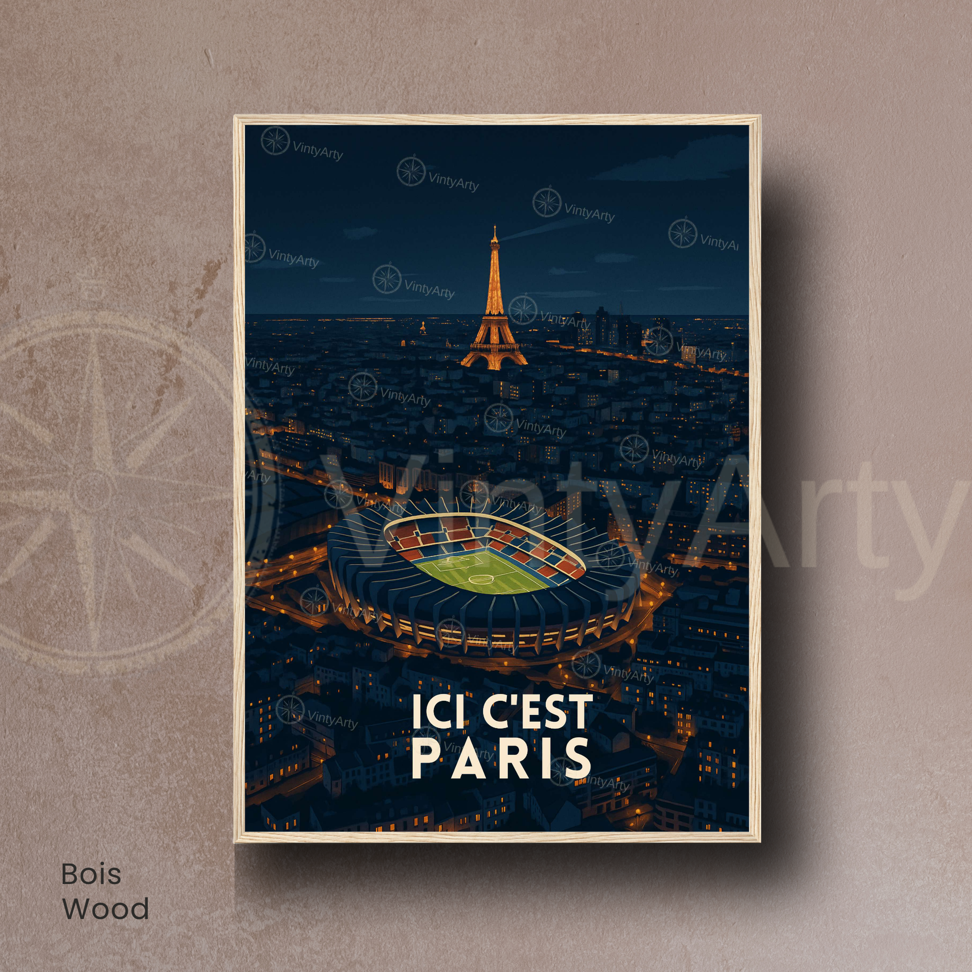 Affiche Paris | Poster de voyage Tour Eiffel | Affiche France