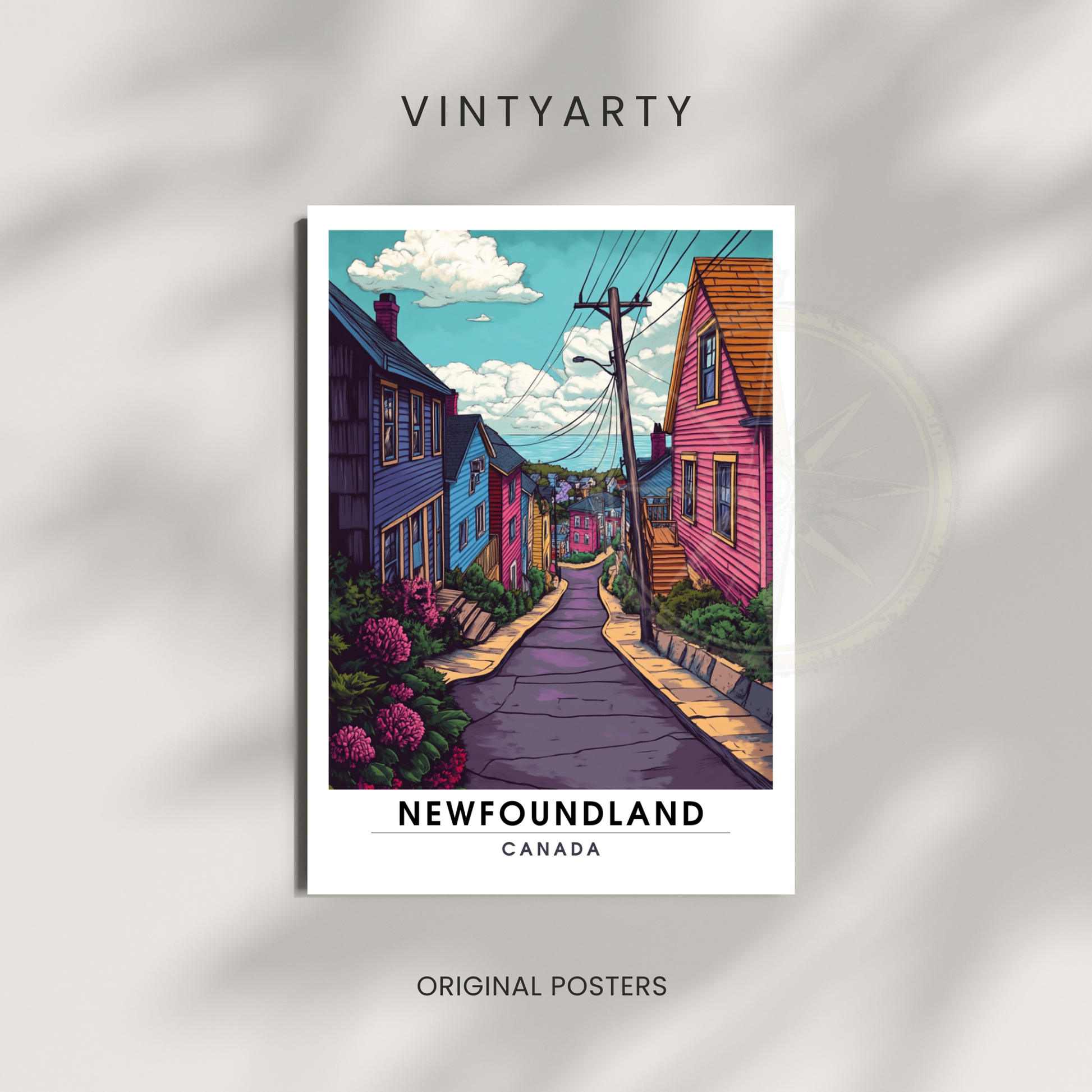 Affiche Terre Neuve | Poster Canada | Affiche Canada