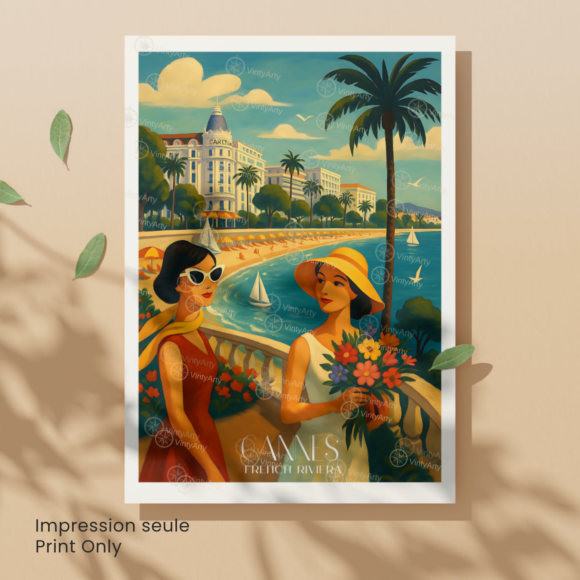 Affiche Cannes | Poster mural French Riviera | Affiche France