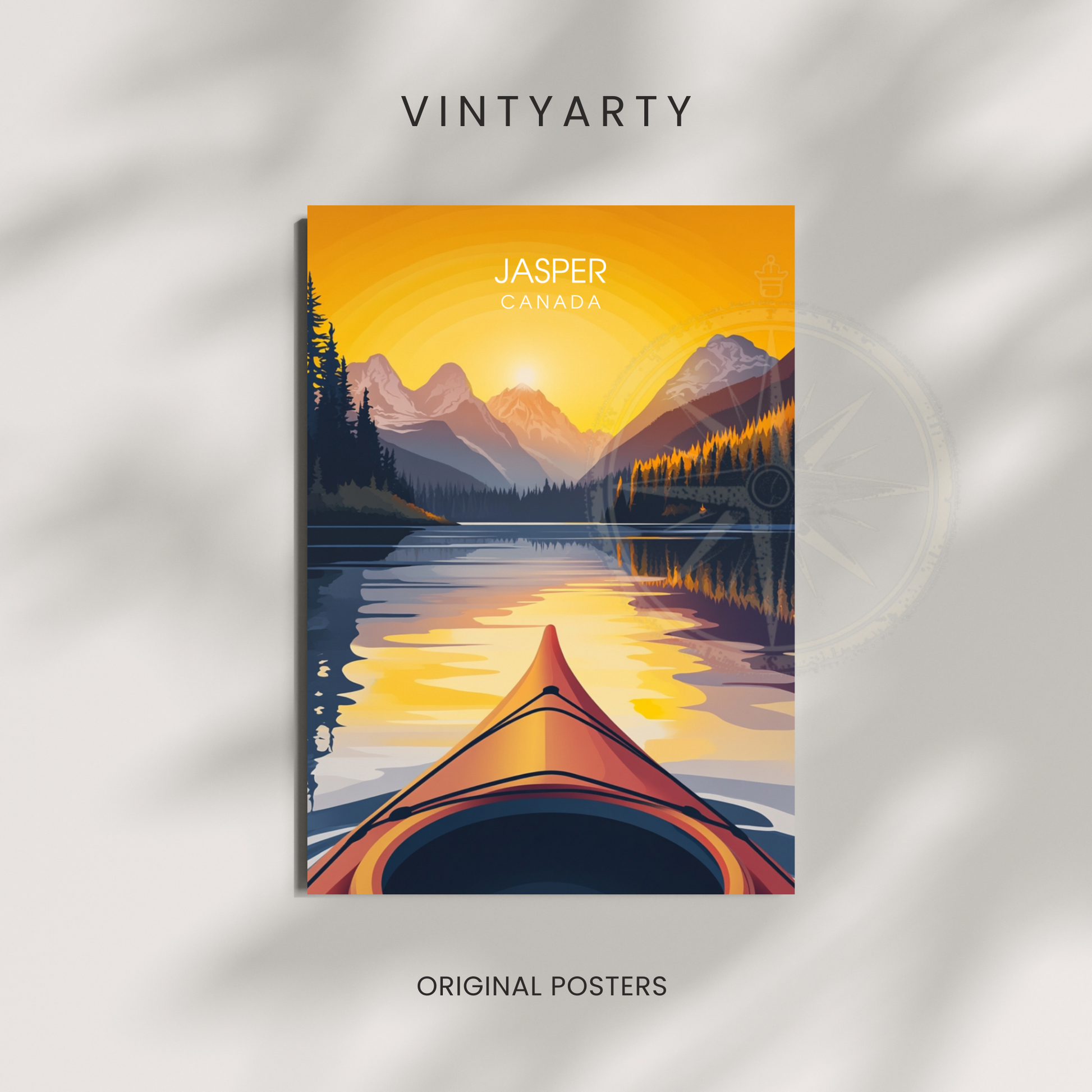 Affiche Parc national de jasper | Impression Canada | Affiche Canada