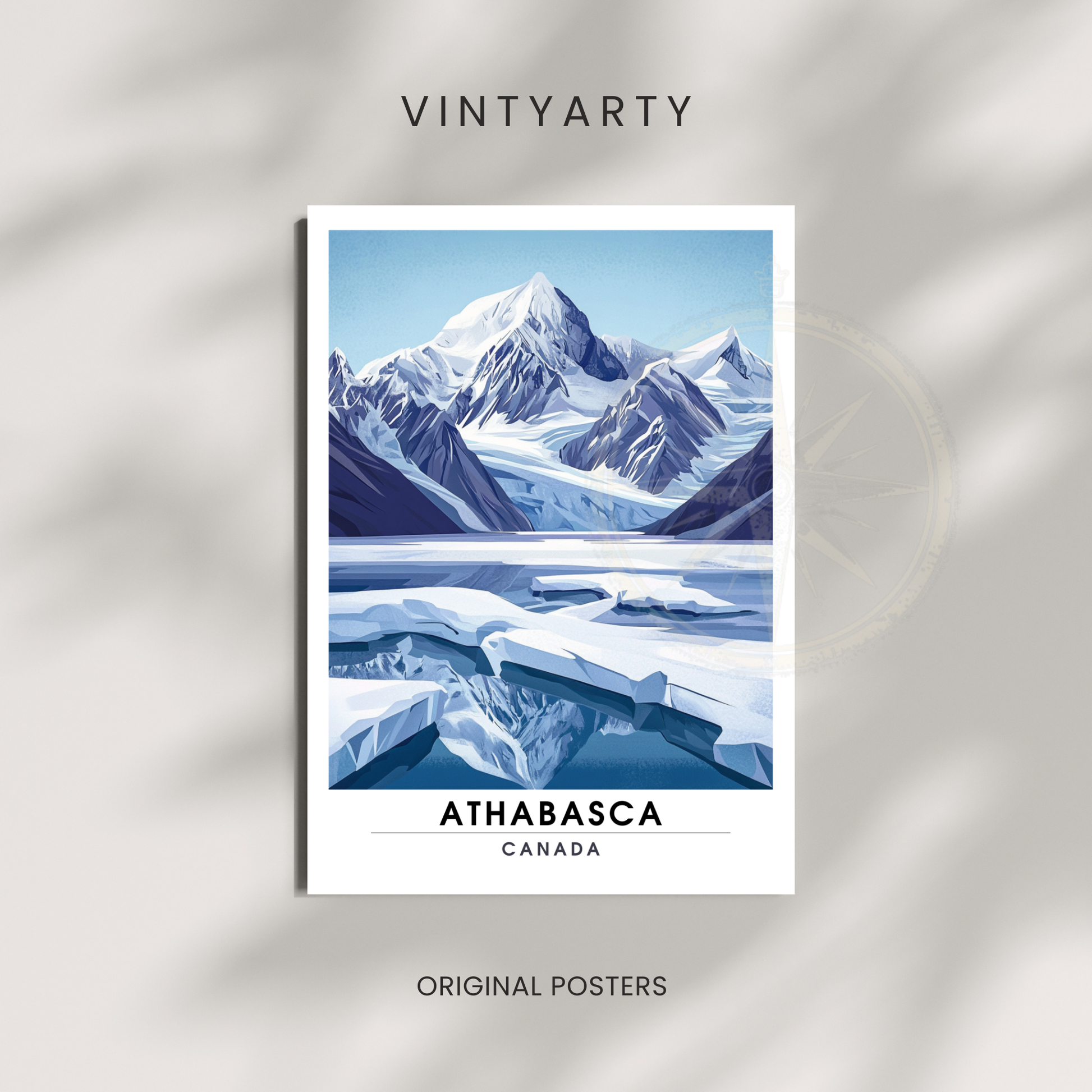 Affiche Glacier du athabasca | Poster Murale Canada | Affiche Canada