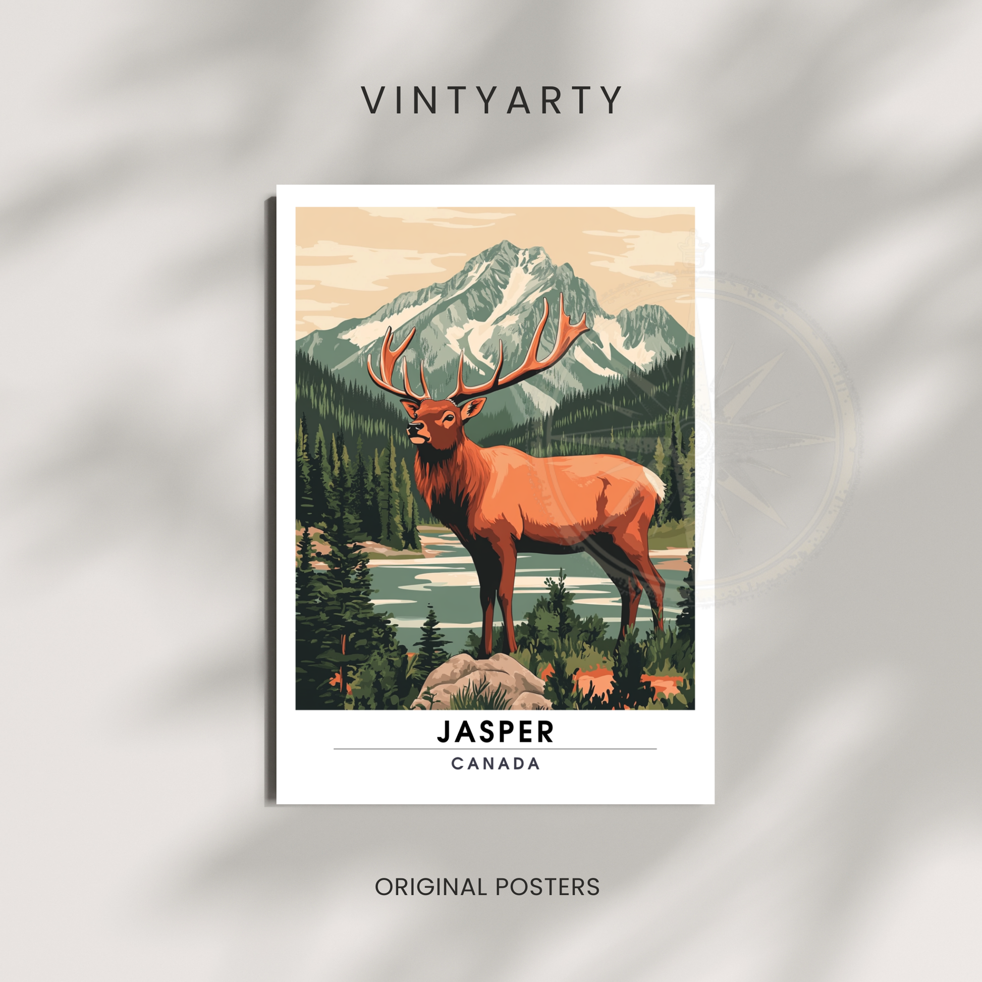 Affiche Parc national de jasper | Poster décoratif Canada | Affiche Canada