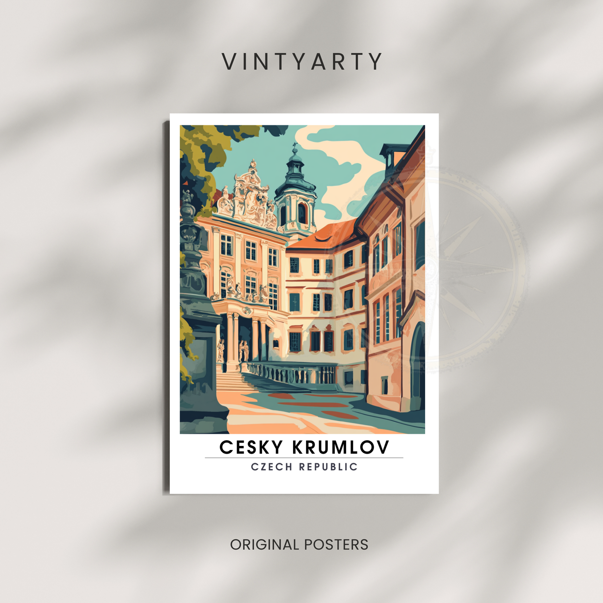 Affiche Český Krumlov | Poster Murale République tchèque | Affiche République tchèque