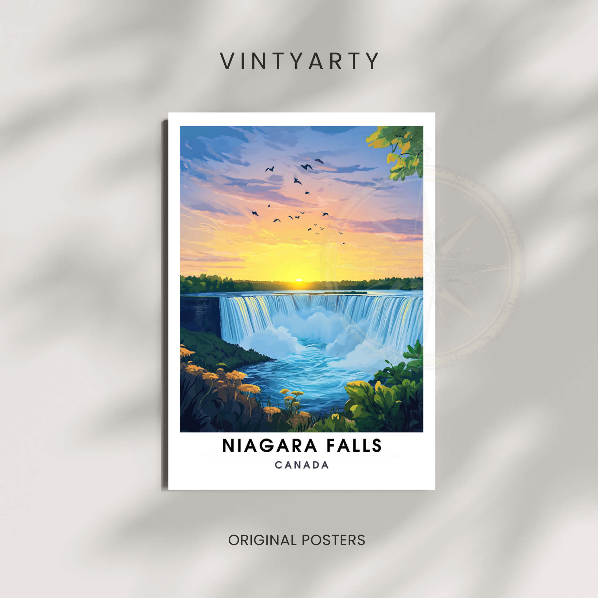 Affiche Chutes du Niagara | Poster décoratif Canada | Affiche Canada