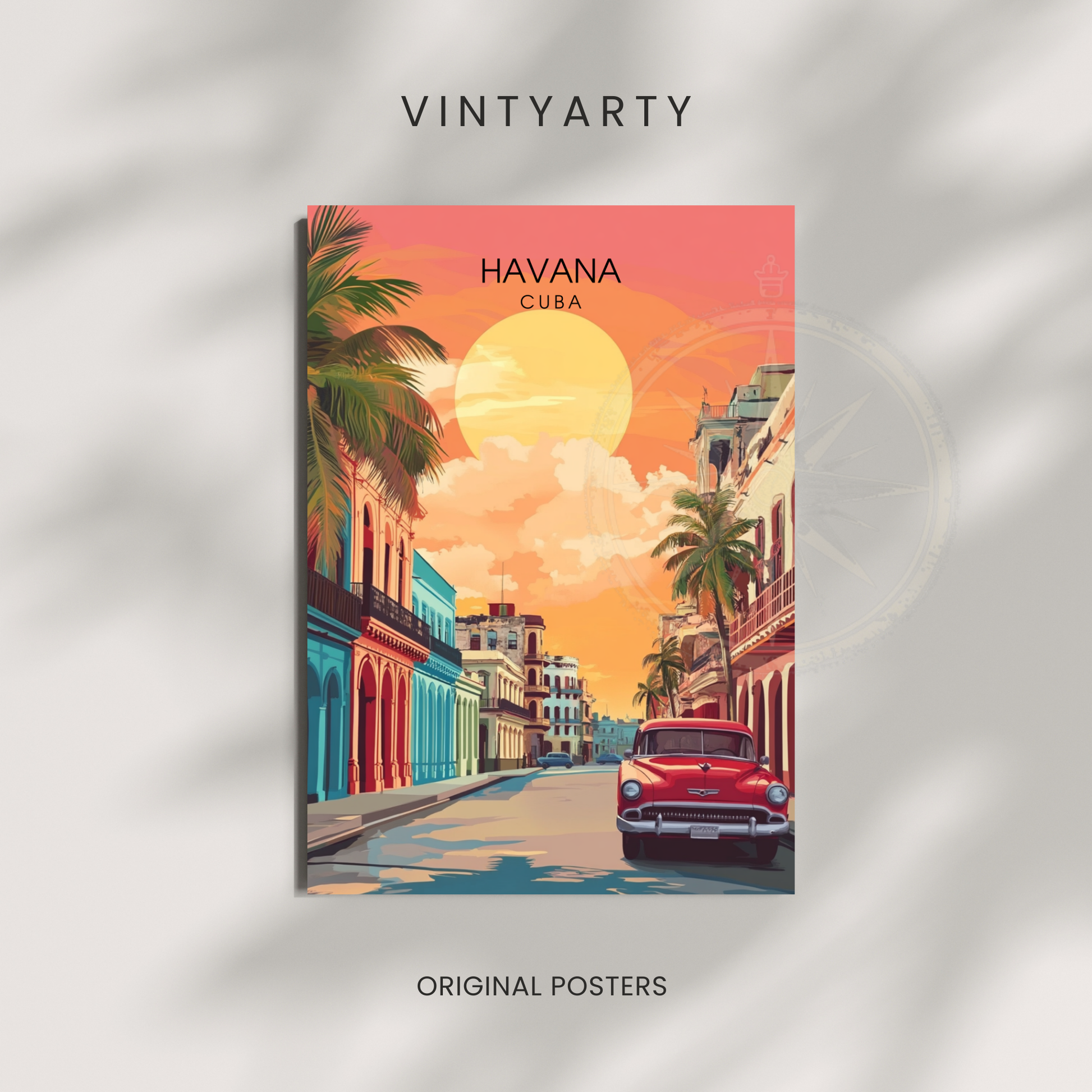 Affiche Havana | Tableau mural Cuba | Affiche Cuba