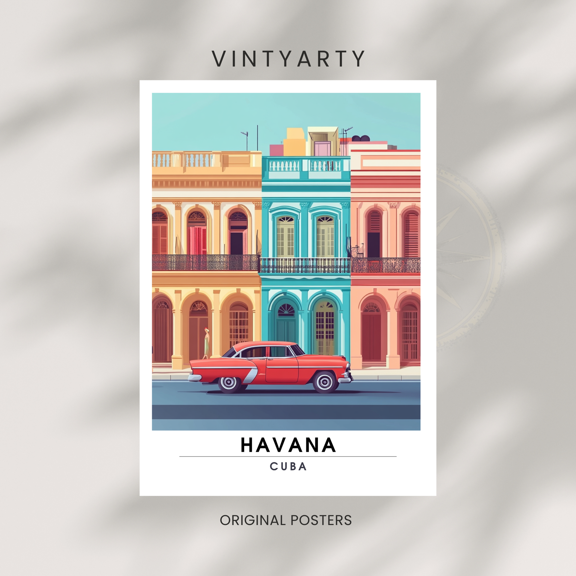 Affiche Havana | Poster décoratif Cuba | Affiche Cuba