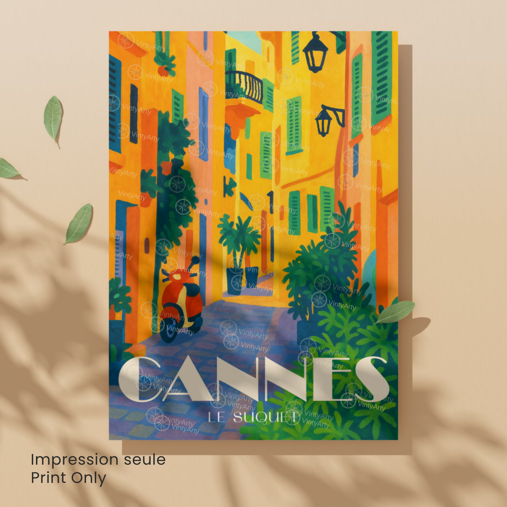 Affiche Cannes | Poster Le Suquet | Affiche France