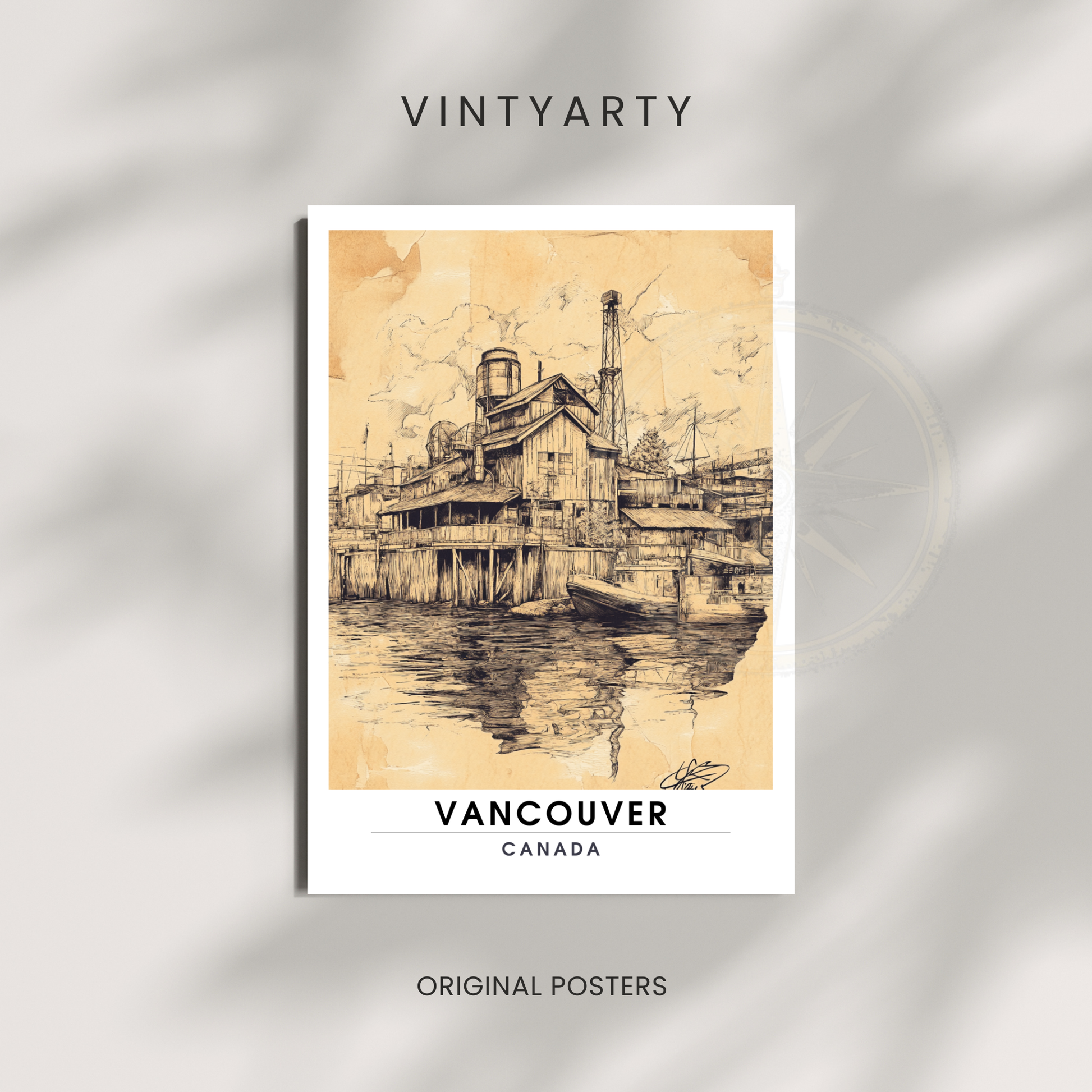 Affiche Vancouver | Poster Murale Canada | Affiche Canada