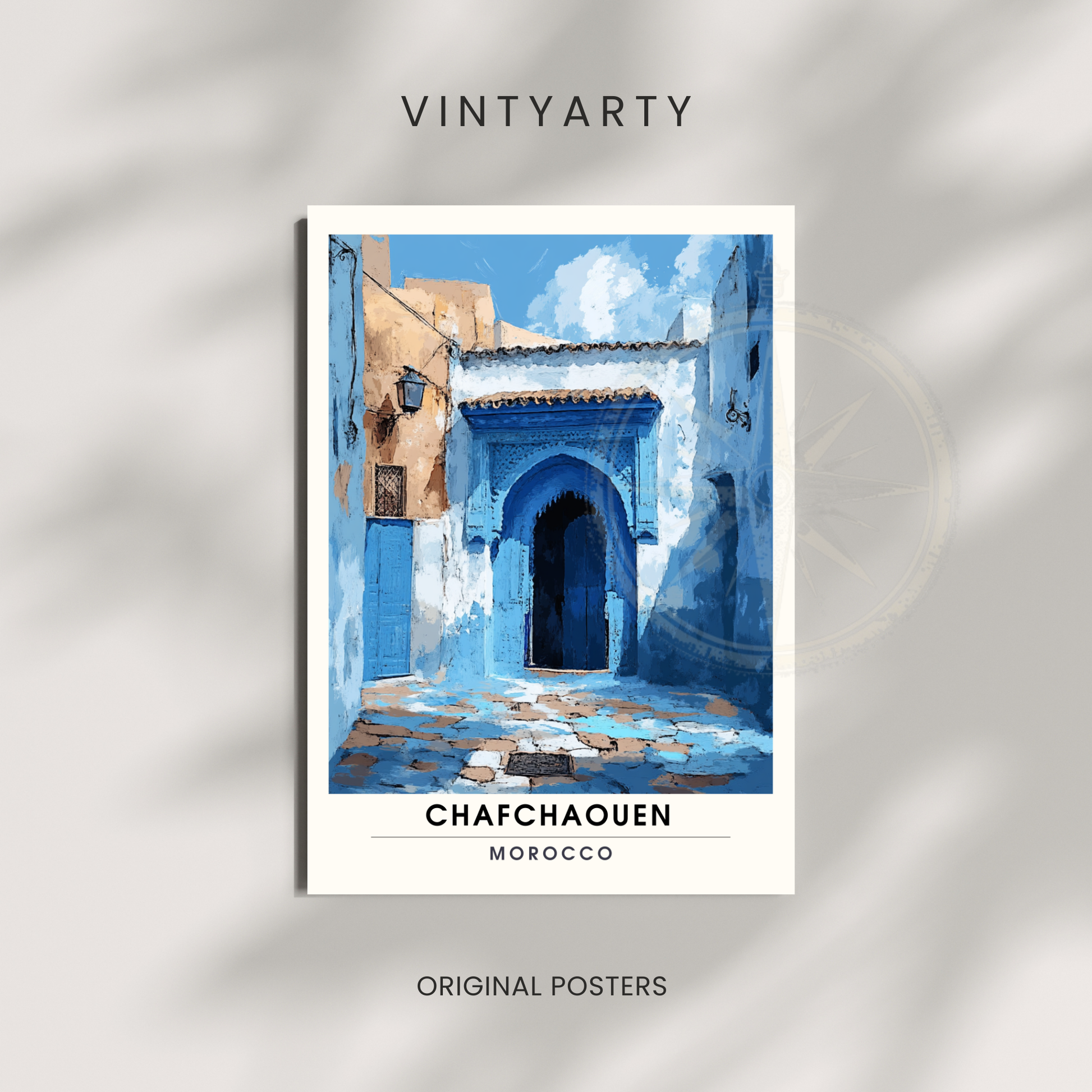 Affiche Chefchaouen | Impression Maroc | Affiche Maroc