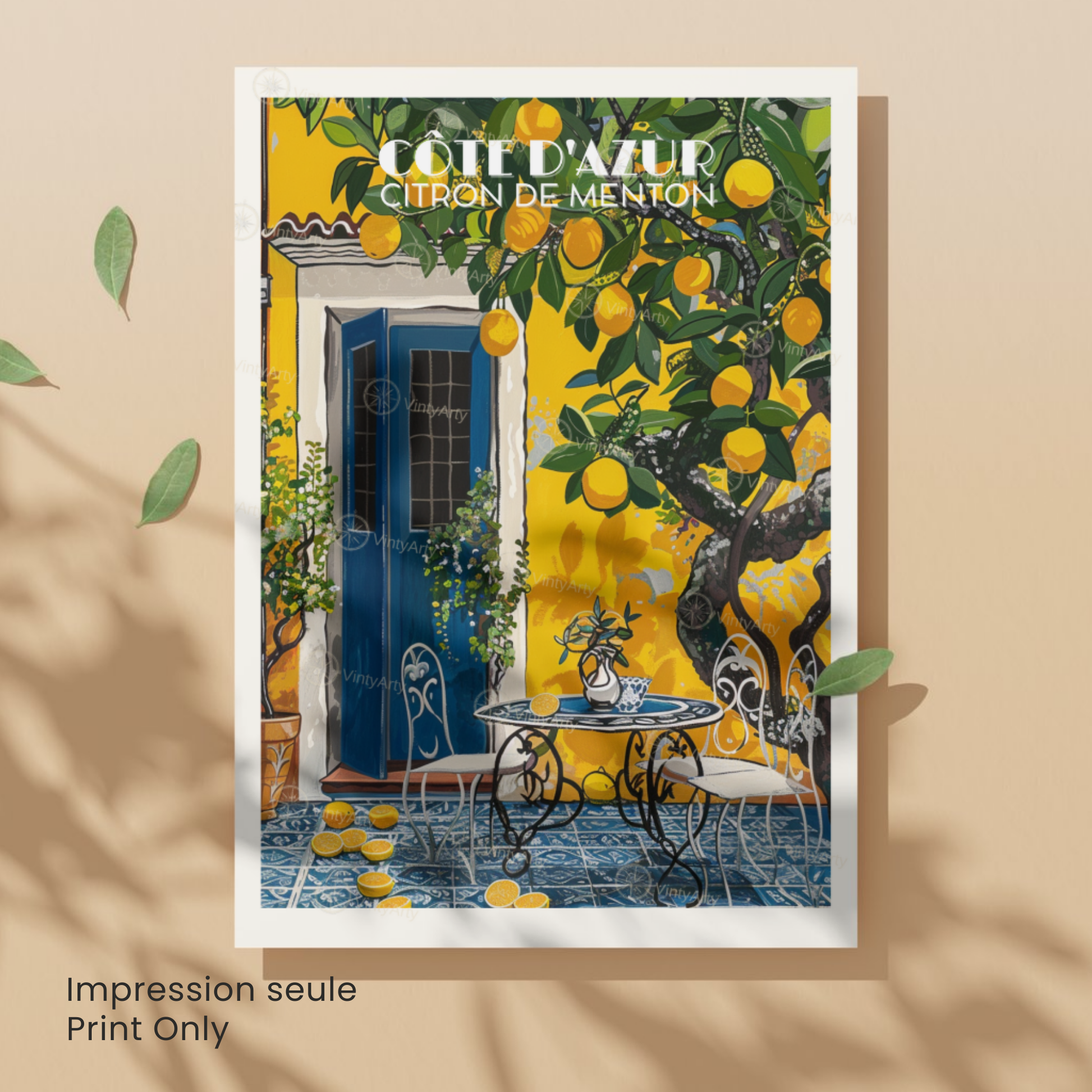 Affiche Côte d’Azur | Poster Côte d’Azur | Affiche France