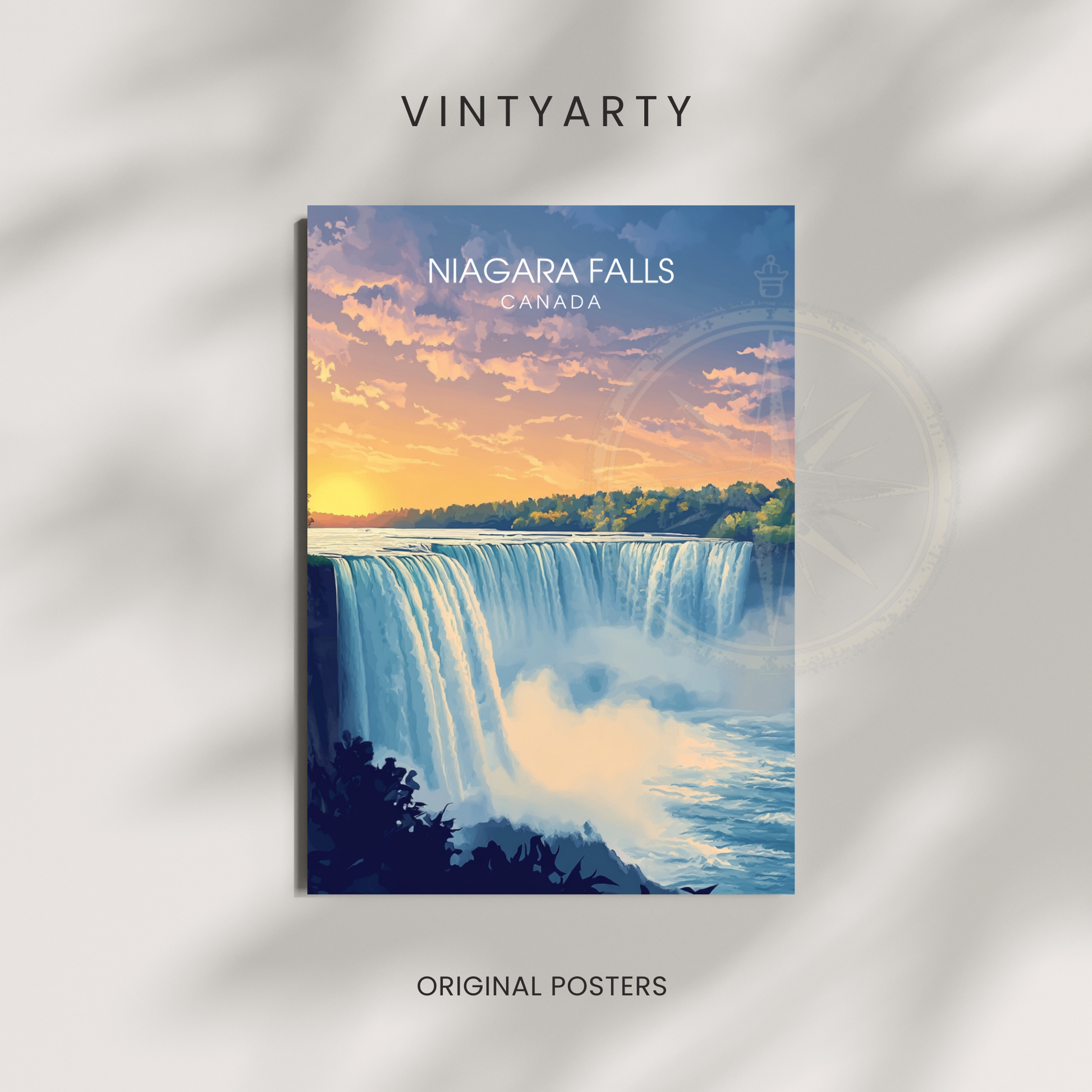 Affiche Chutes du Niagara | Poster Canada | Affiche Canada