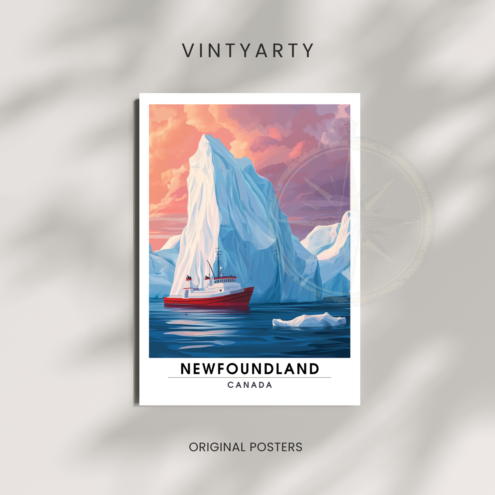 Affiche Terre Neuve | Impression Murale Canada | Affiche Canada