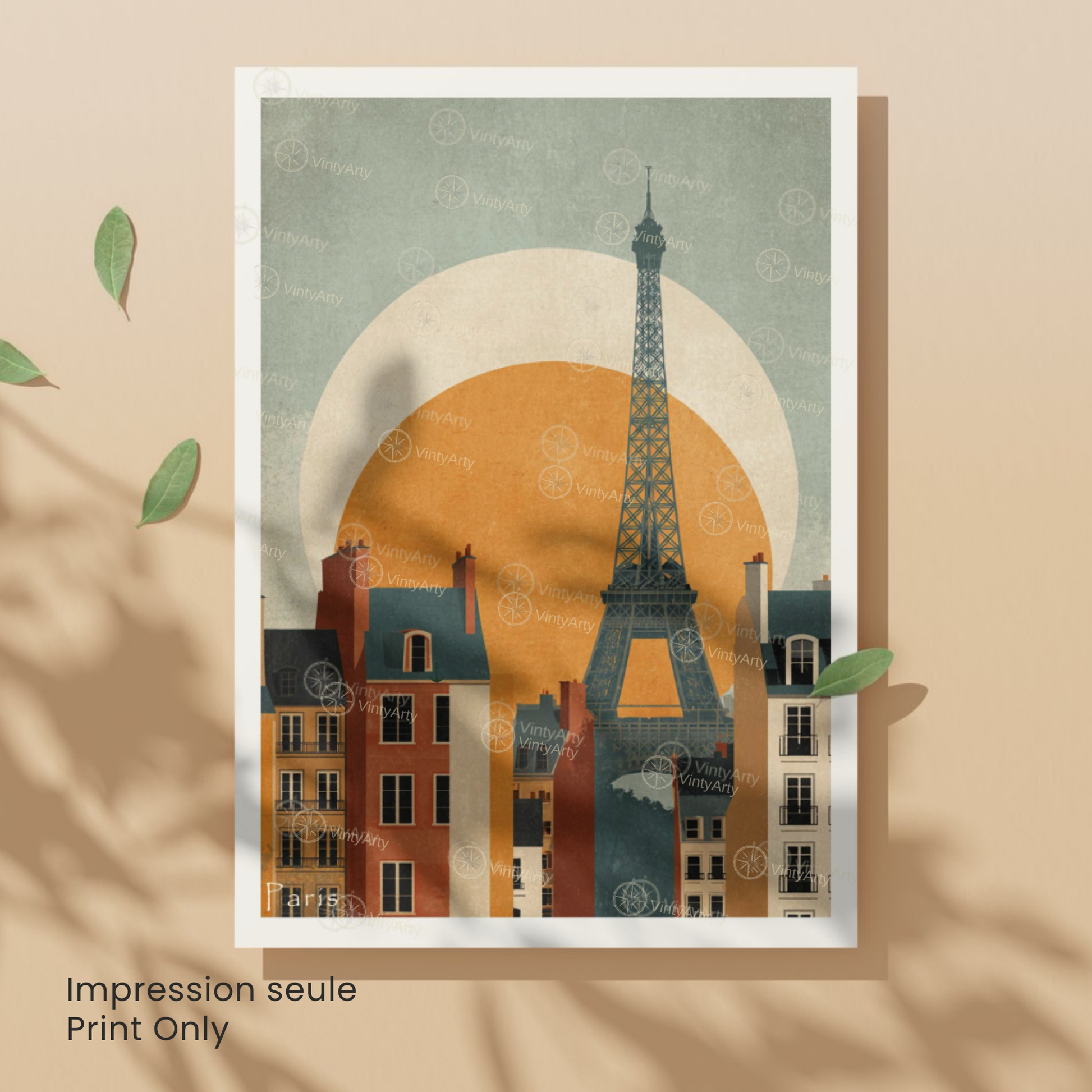 Affiche Paris | Poster Tour Eiffel | Affiche France