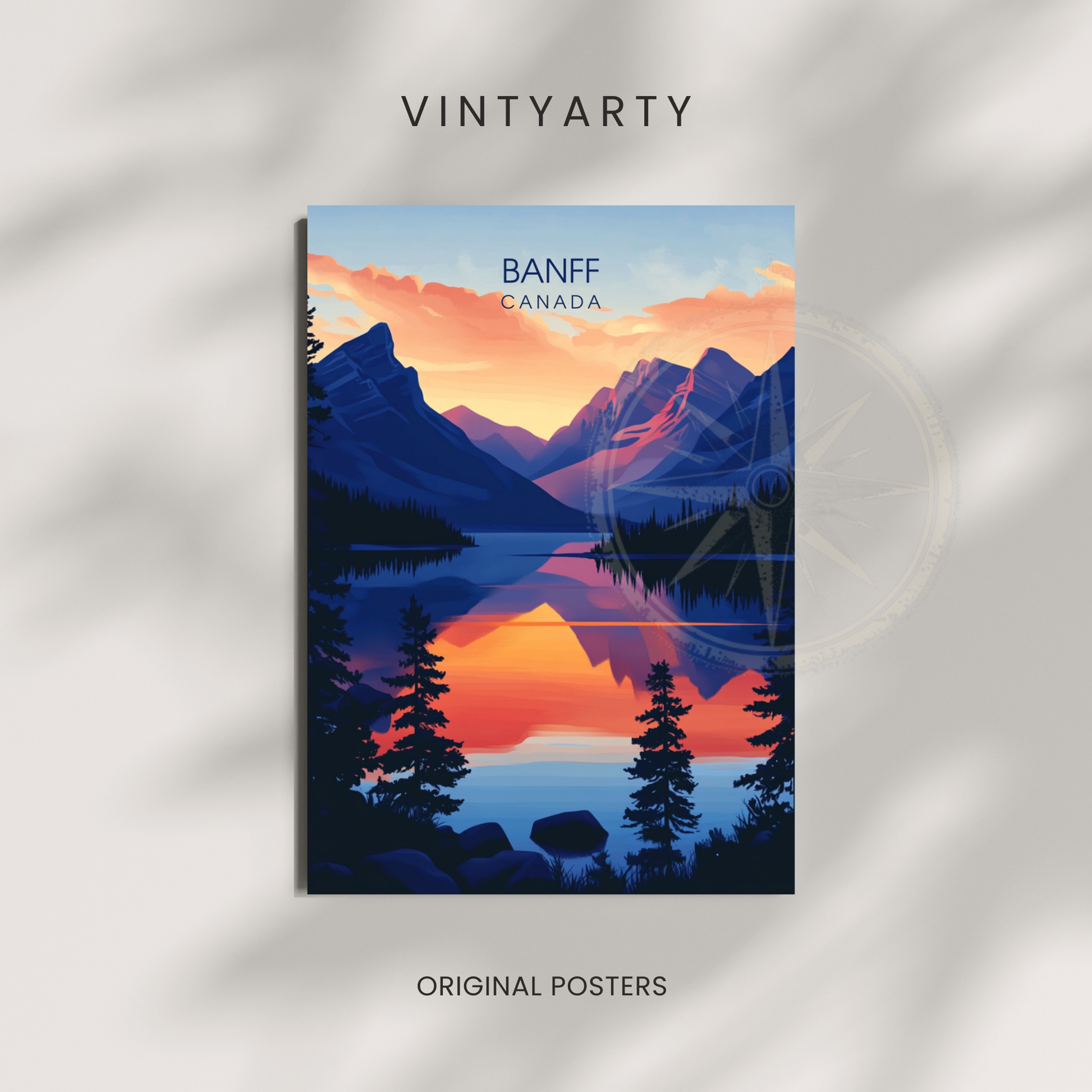 Affiche Parc national de Banff | Poster Murale Canada | Affiche Canada