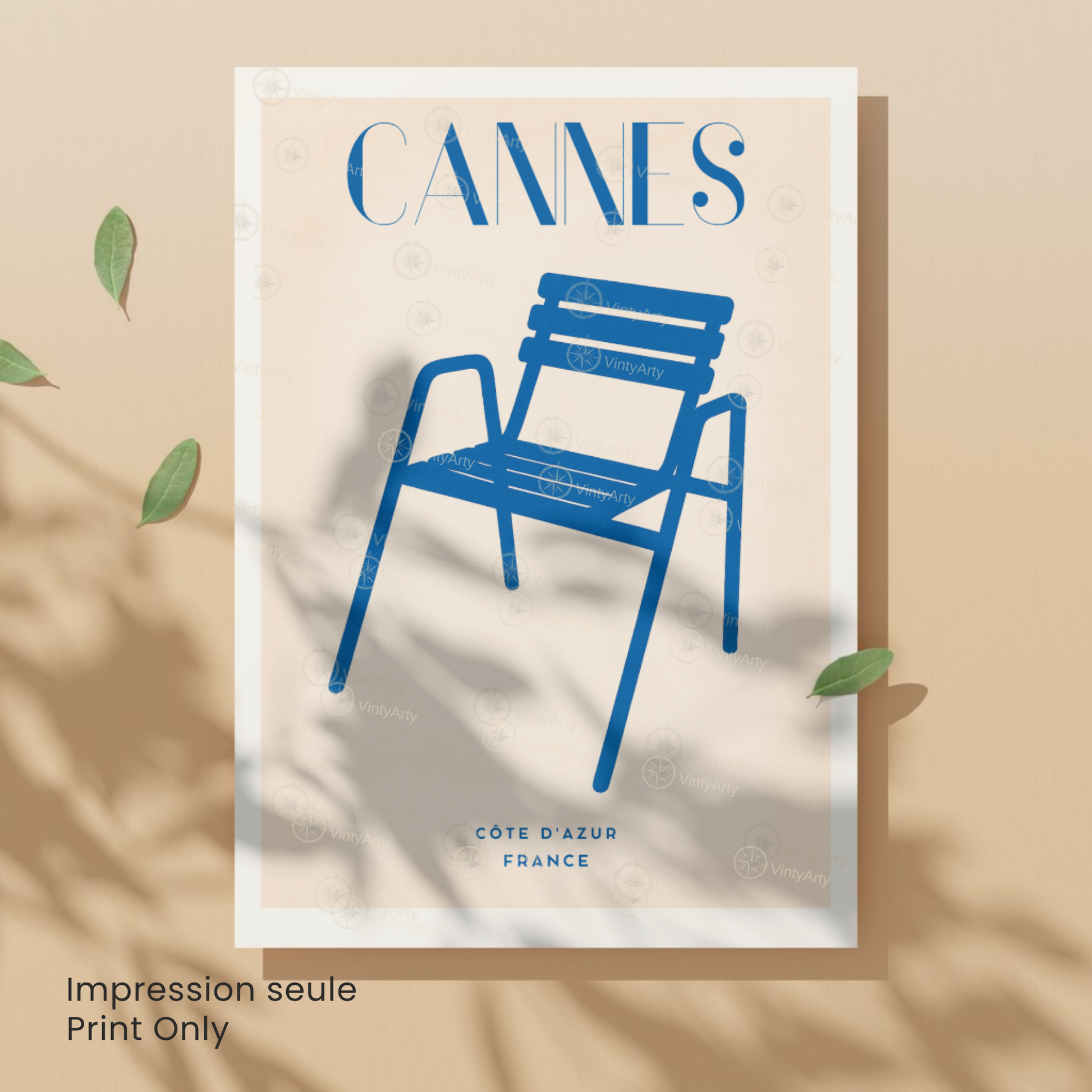 Affiche Cannes | Impression Côte d’Azur | Affiche France