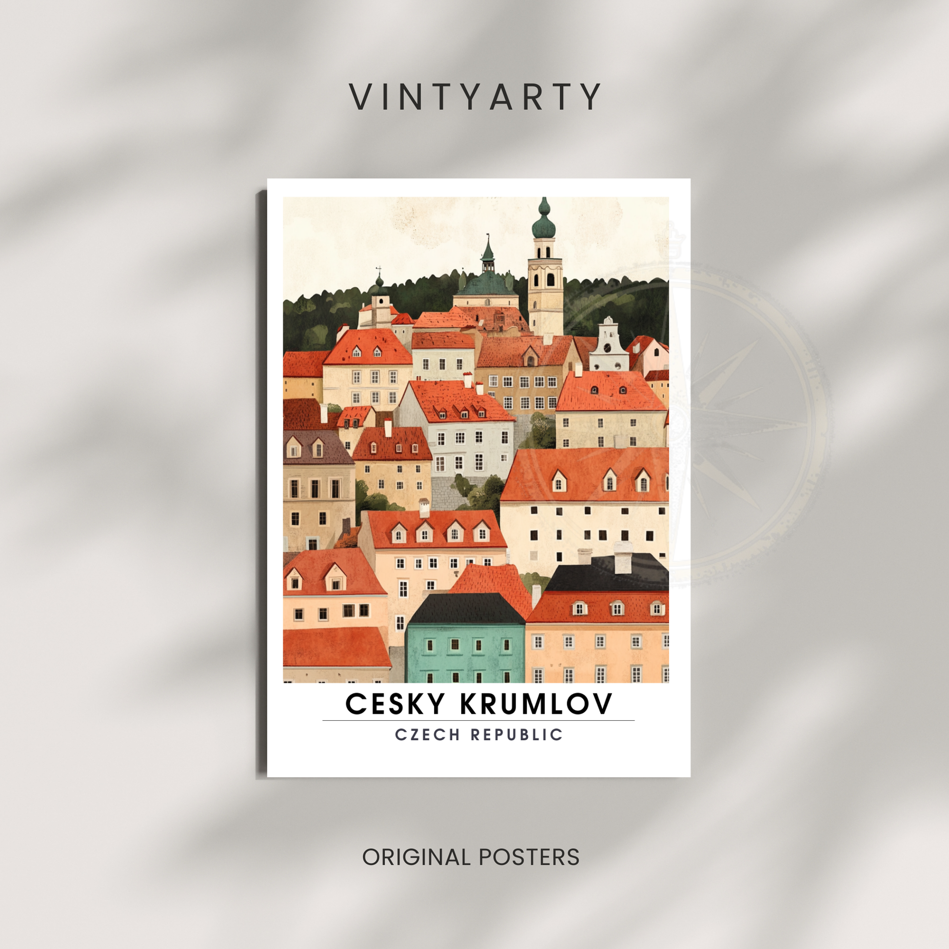 Affiche Český Krumlov | Impression de République tchèque | Affiche République tchèque