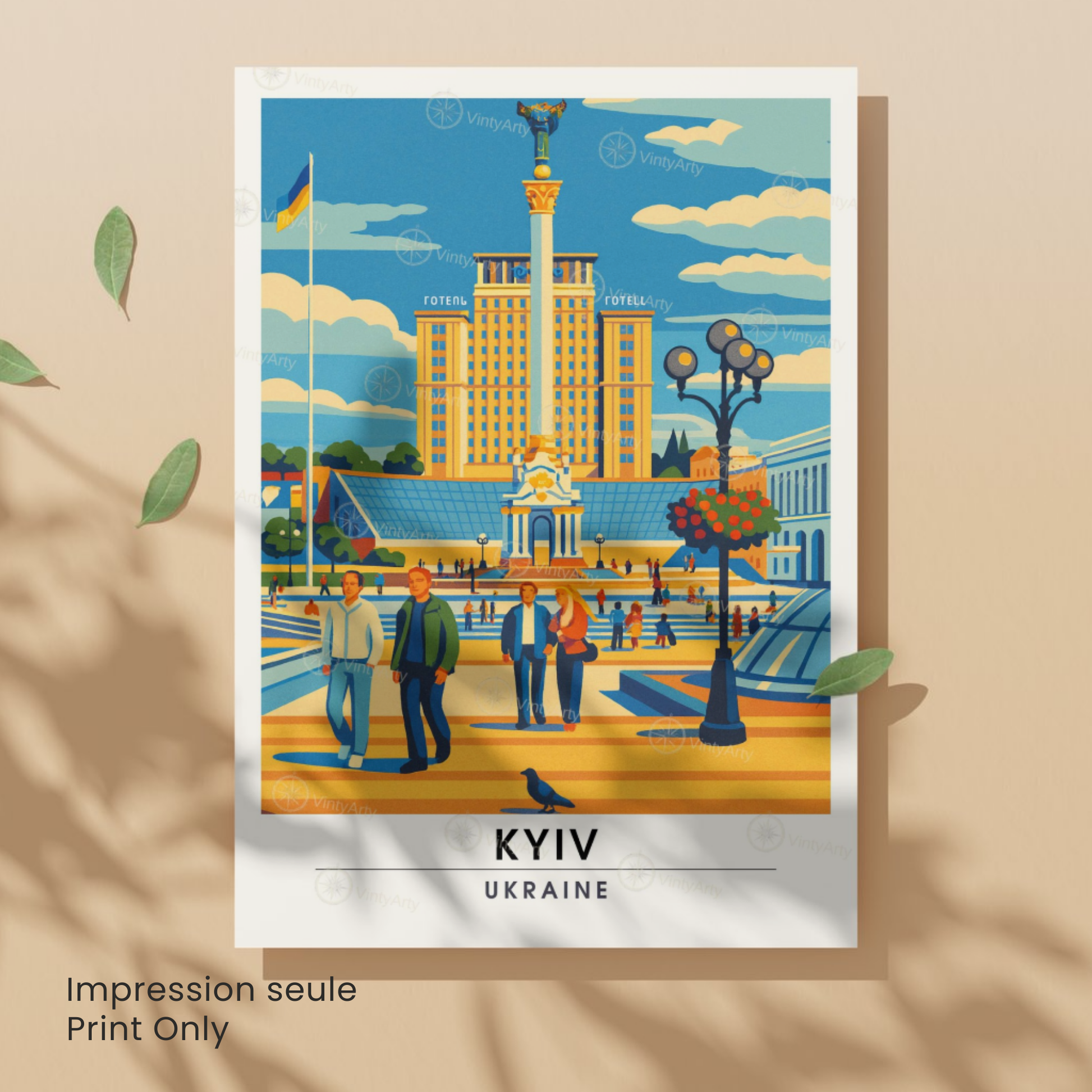 Affiche Kyiv | Poster de voyage Kyiv | Affiche Ukraine