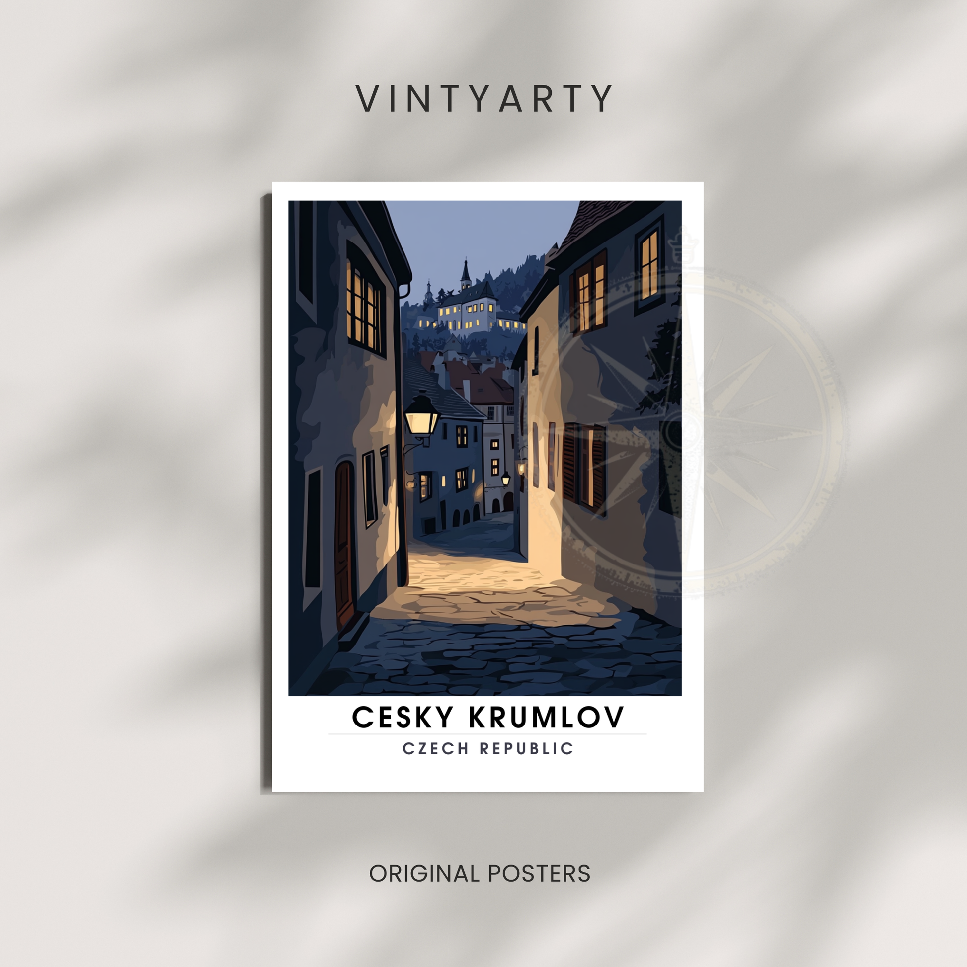 Affiche Cesky krumlov | Impression République tchèque | Affiche République tchèque