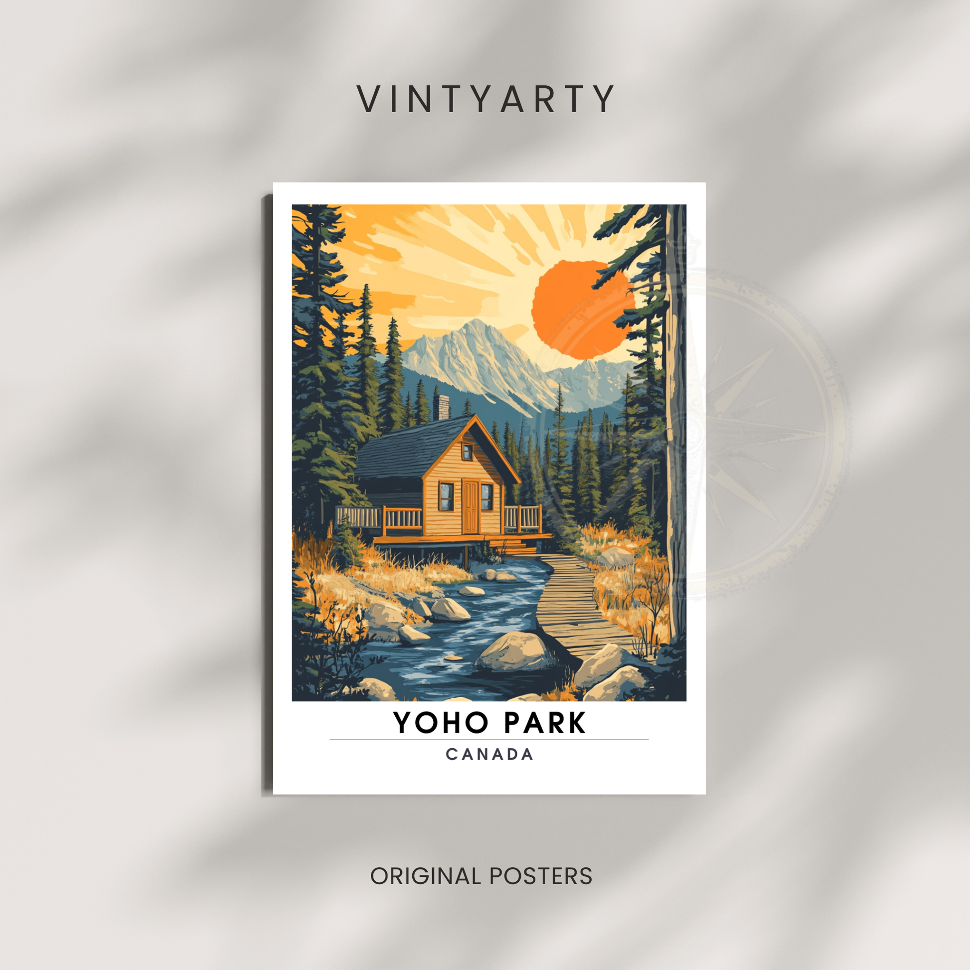 Affiche Parc national de Yoho | Poster Canada | Affiche Canada