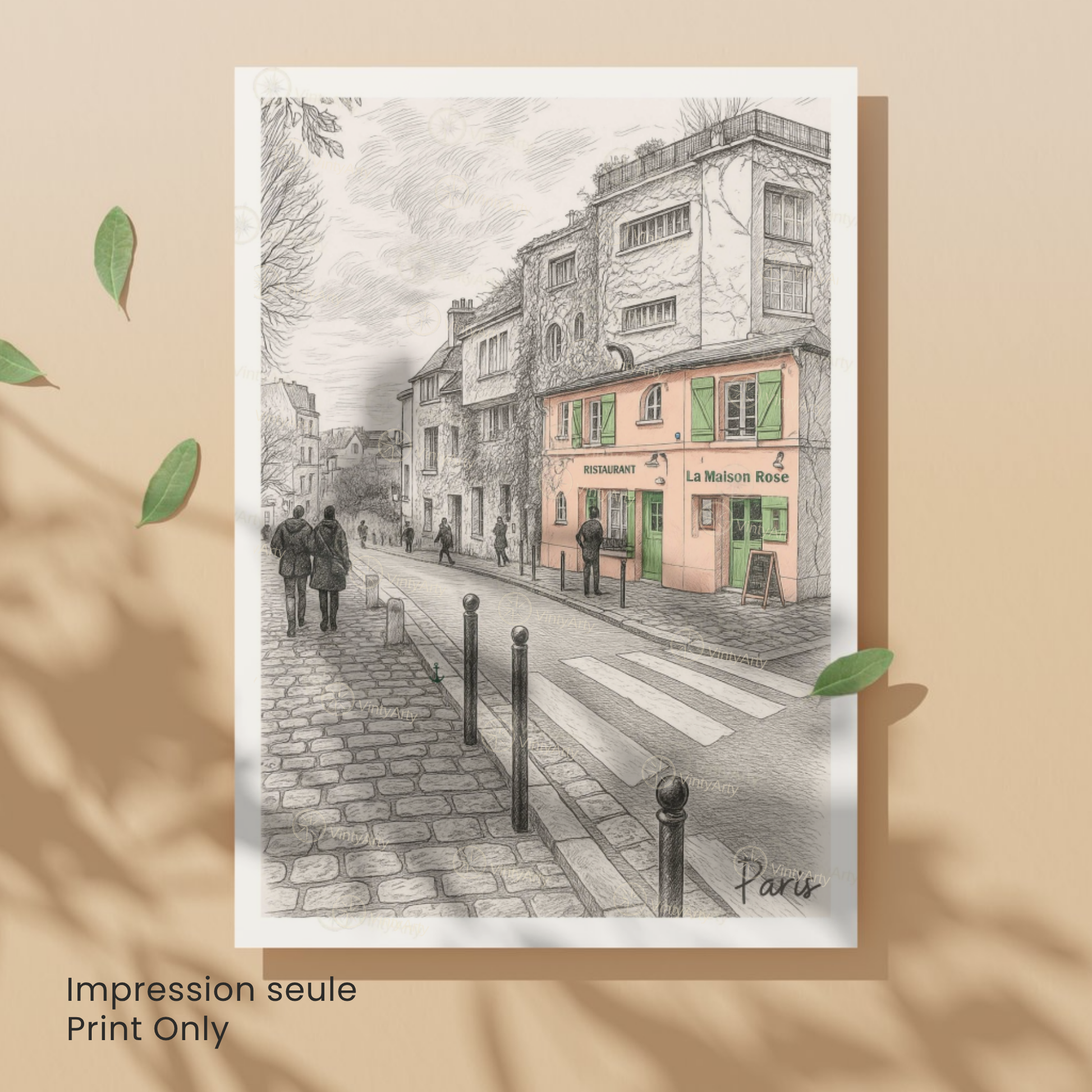 Affiche Paris | Impression déco Montmartre - Sacré Cœur | Affiche France