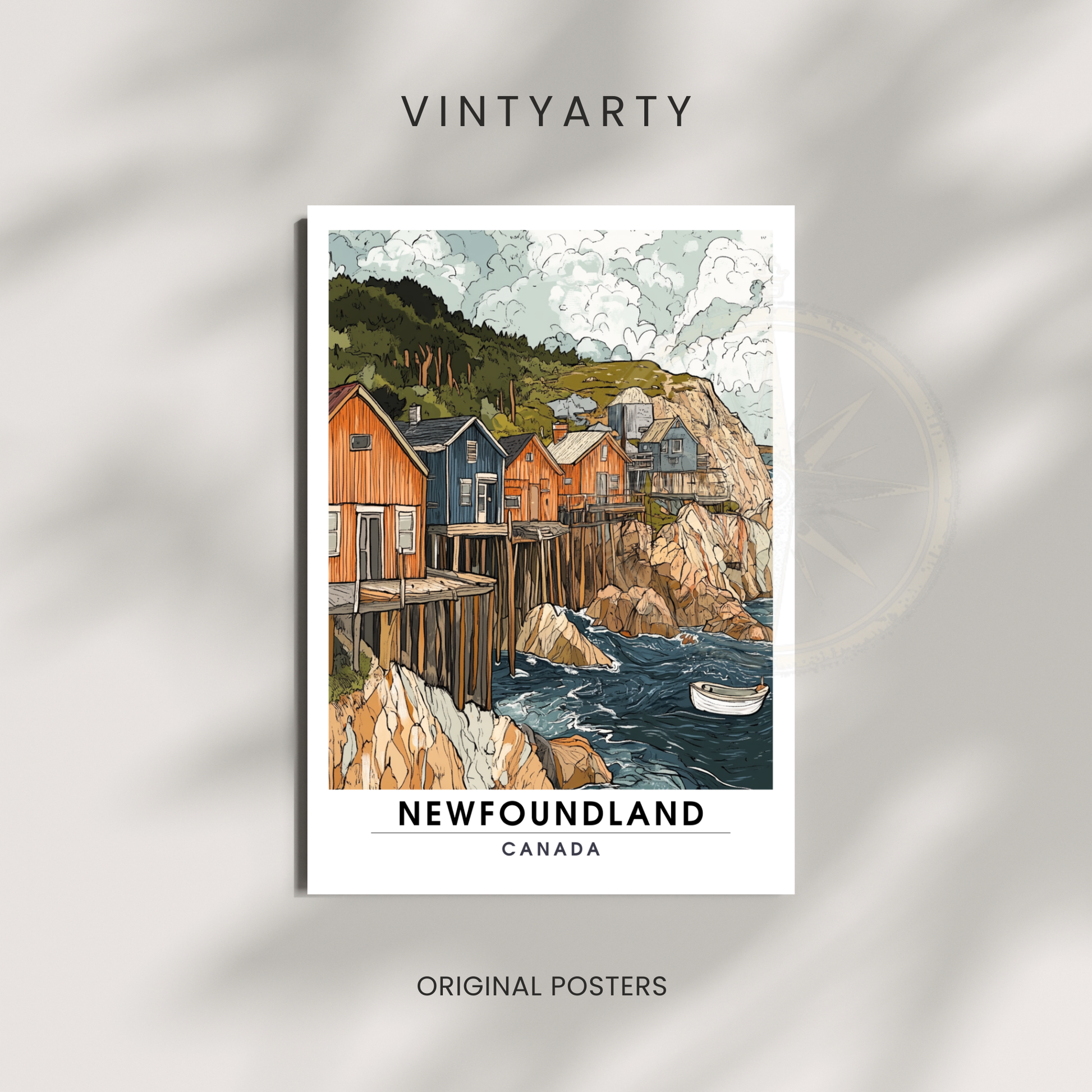 Affiche Terre Neuve | Impression Canada | Affiche Canada