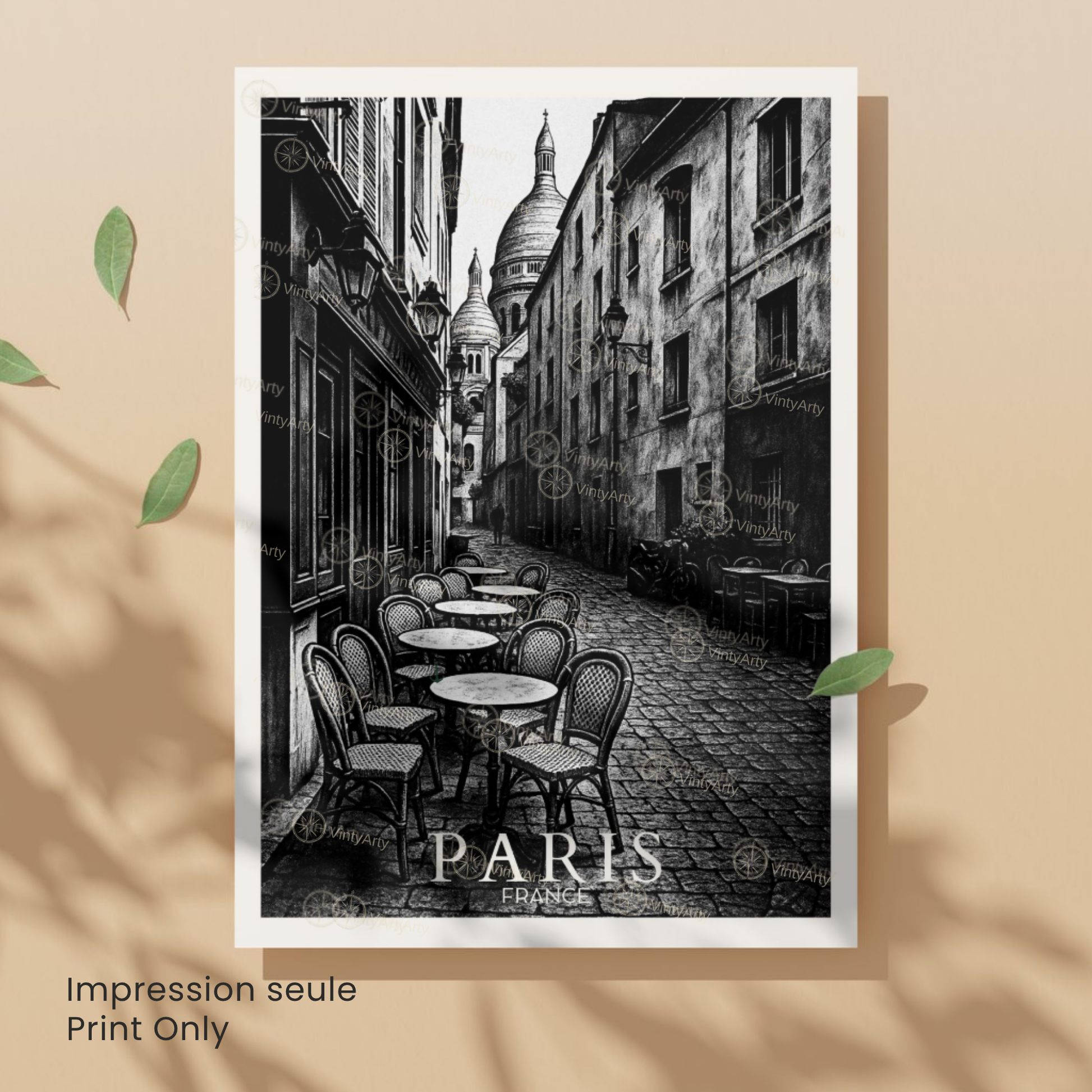 Affiche Paris | Poster Montmartre - Sacré Cœur | Affiche France