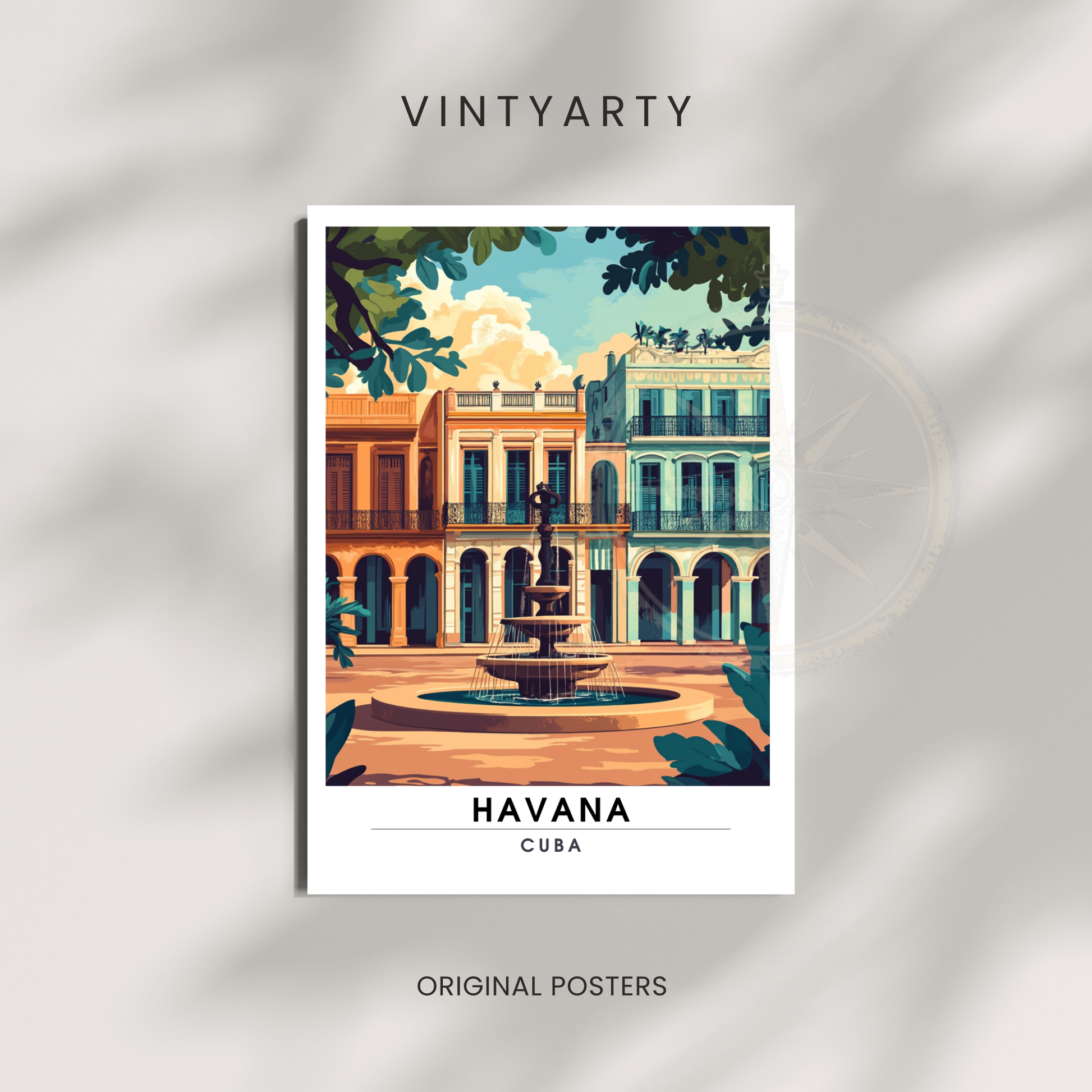 Affiche Havana | Poster Murale Cuba | Affiche Cuba