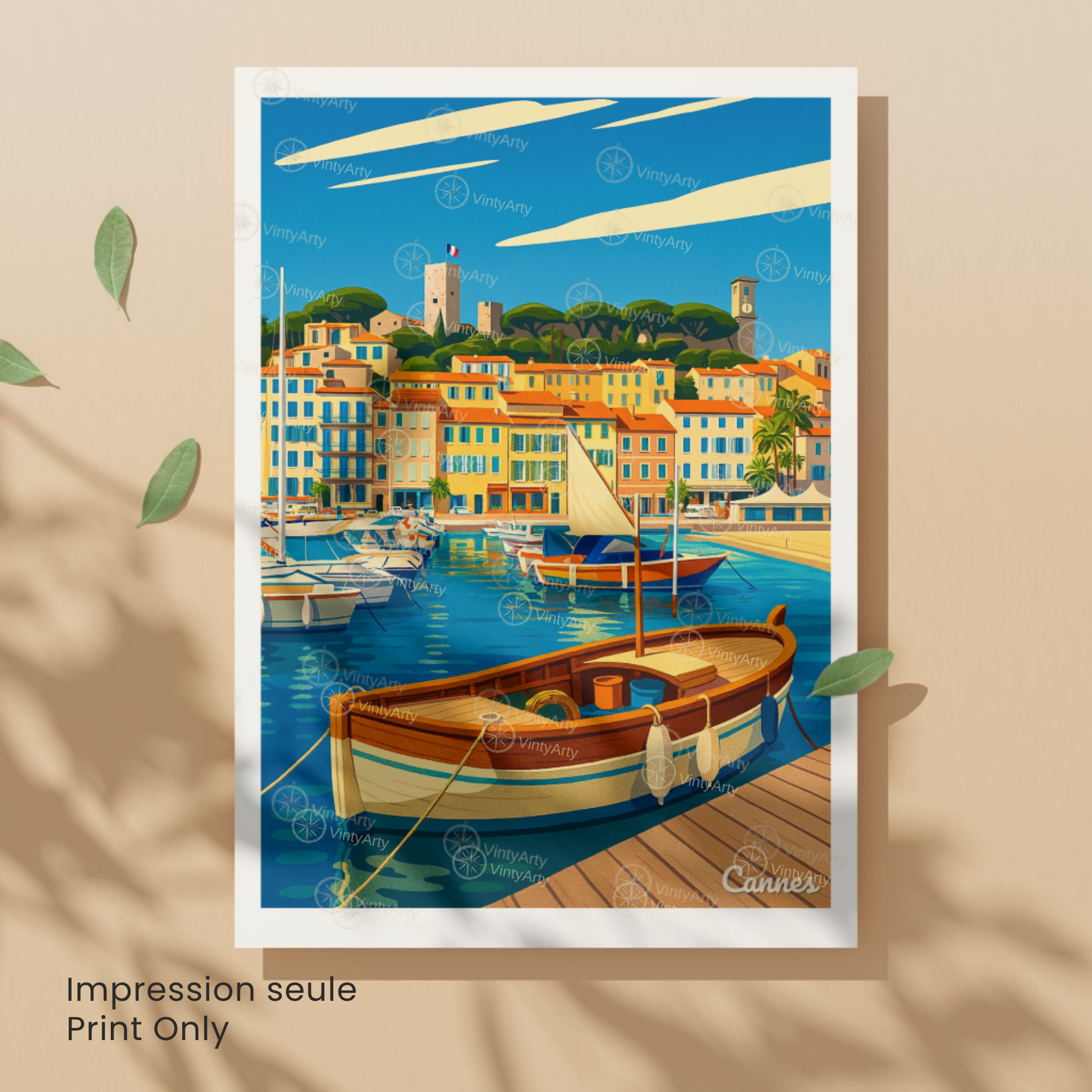 Affiche Cannes | Impression Côte d’Azur | Affiche France