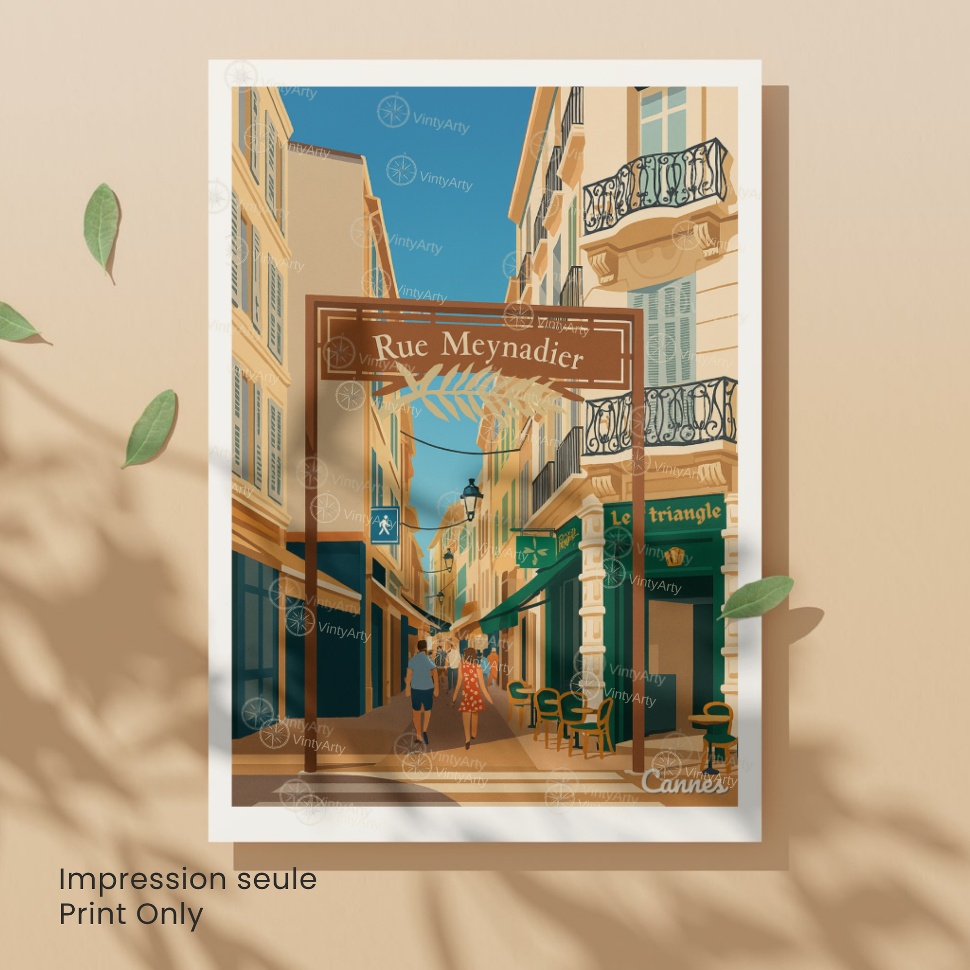 Affiche Cannes | Poster Rue Meynadier | Affiche France