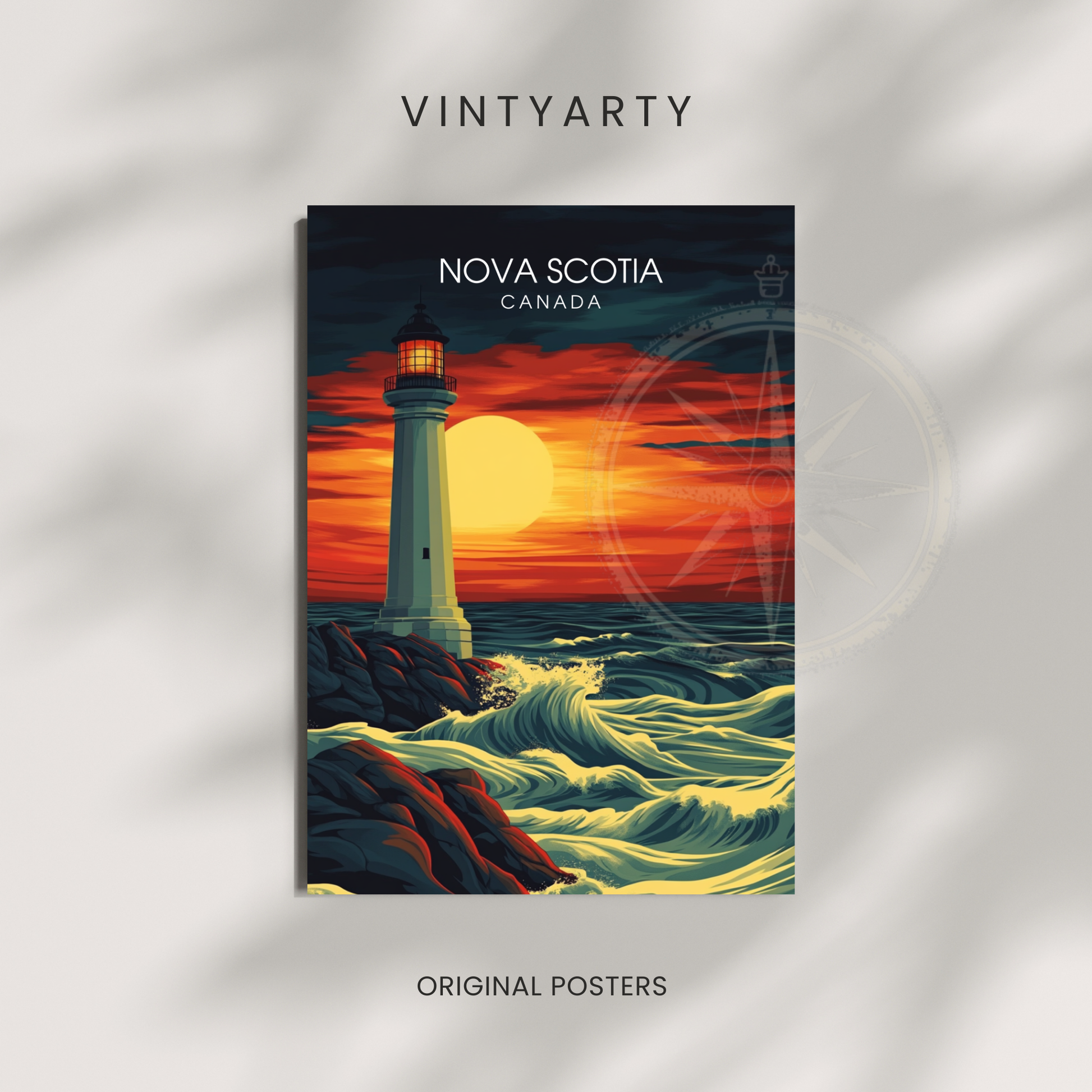 Affiche Nouvelle Écosse | Poster de voyage Canada | Affiche Canada