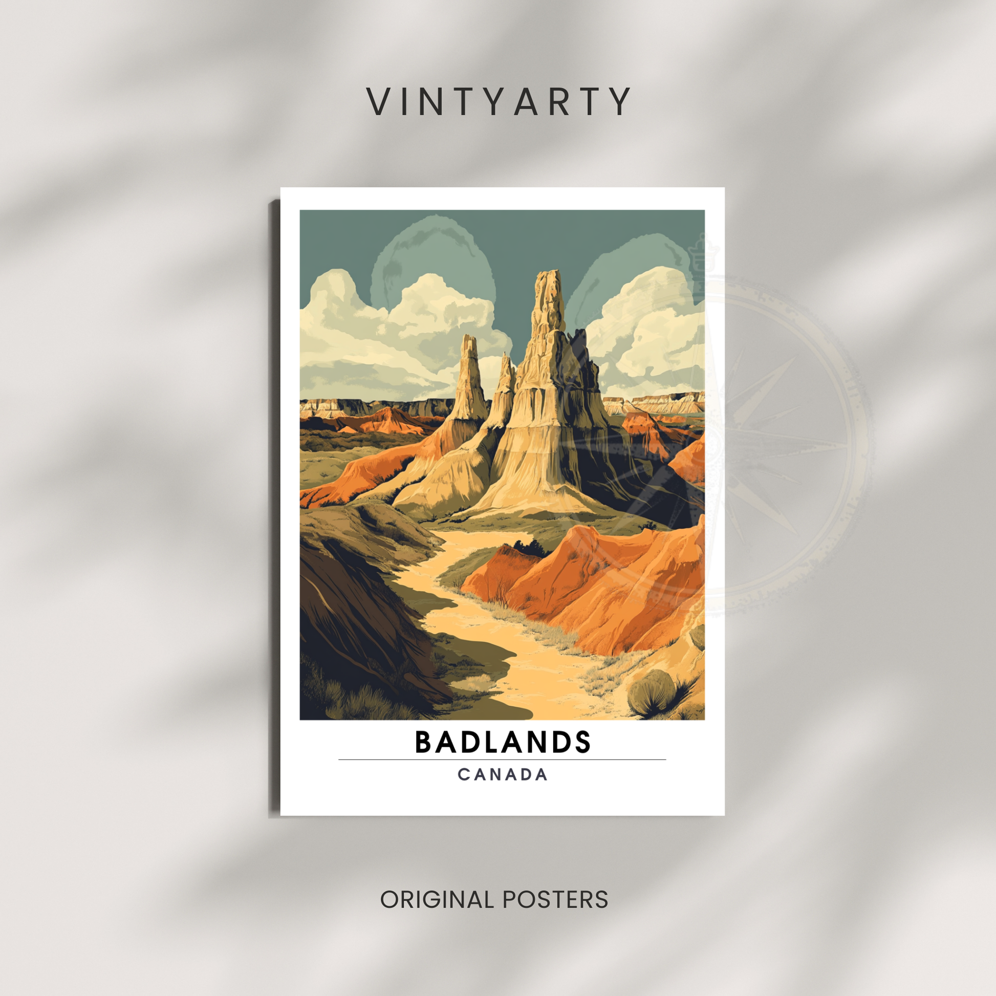 Affiche Badlands | Impression Canada | Affiche Canada