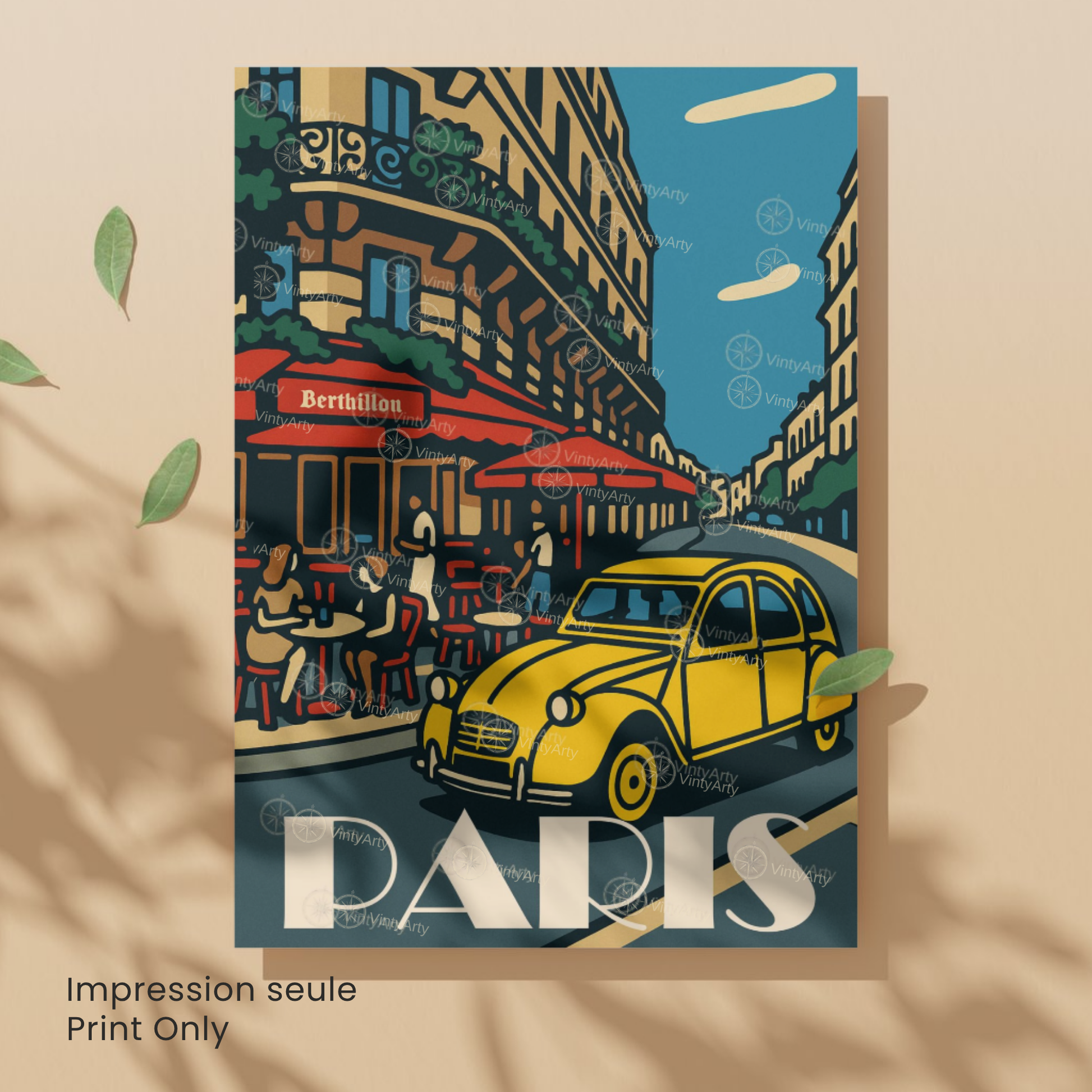 Affiche Paris | Poster Berthillon | Affiche France