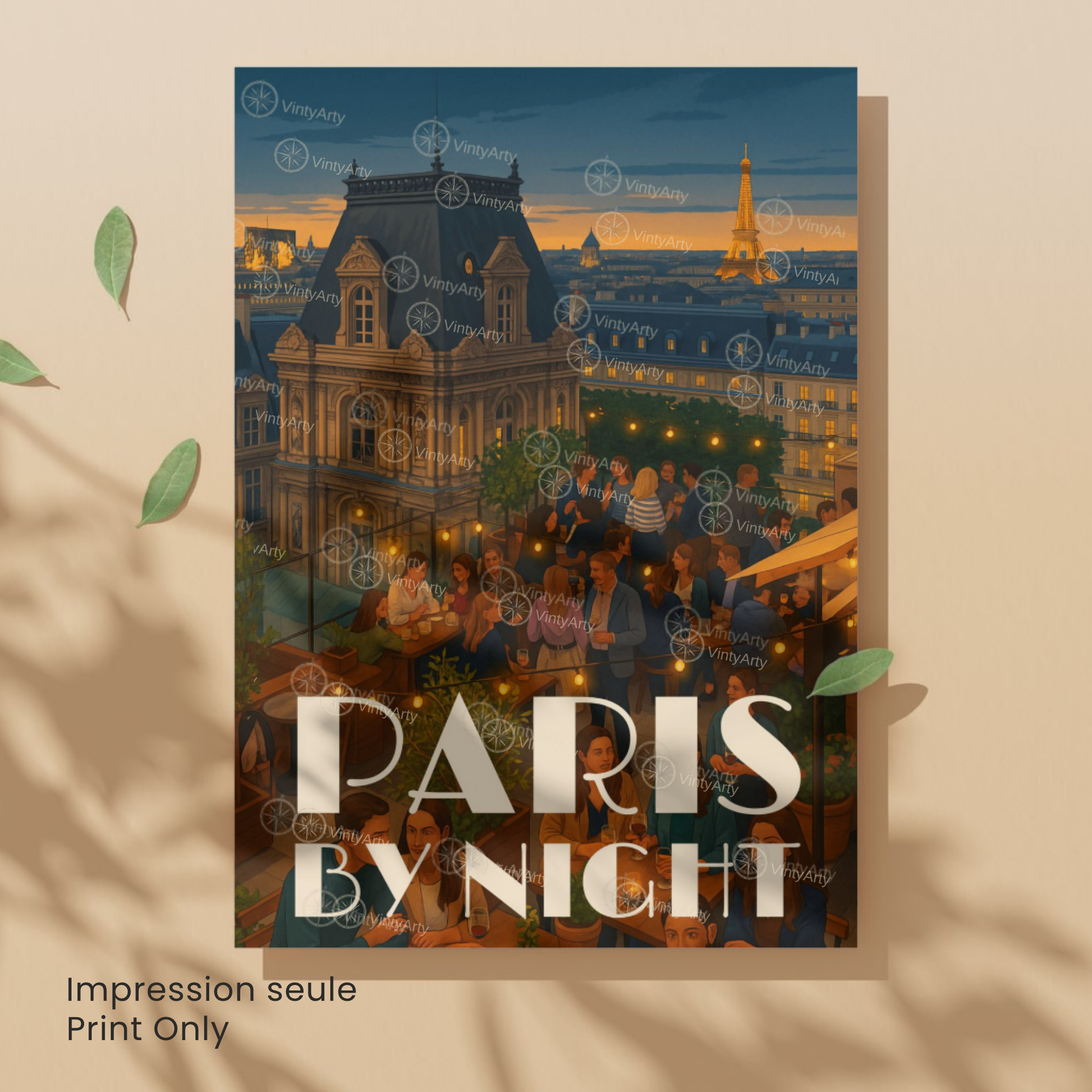 Affiche Paris | Poster déco Tour Eiffel | Affiche France