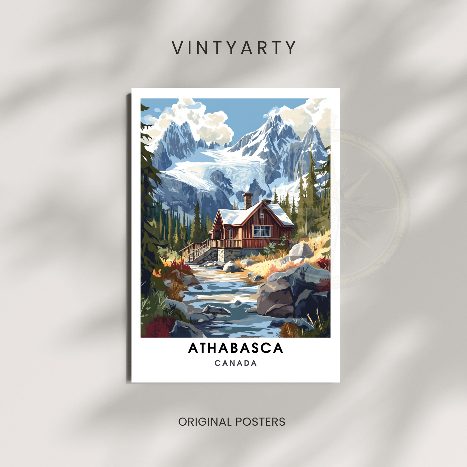 Affiche Glacier du athabasca | Poster Canada | Affiche Canada